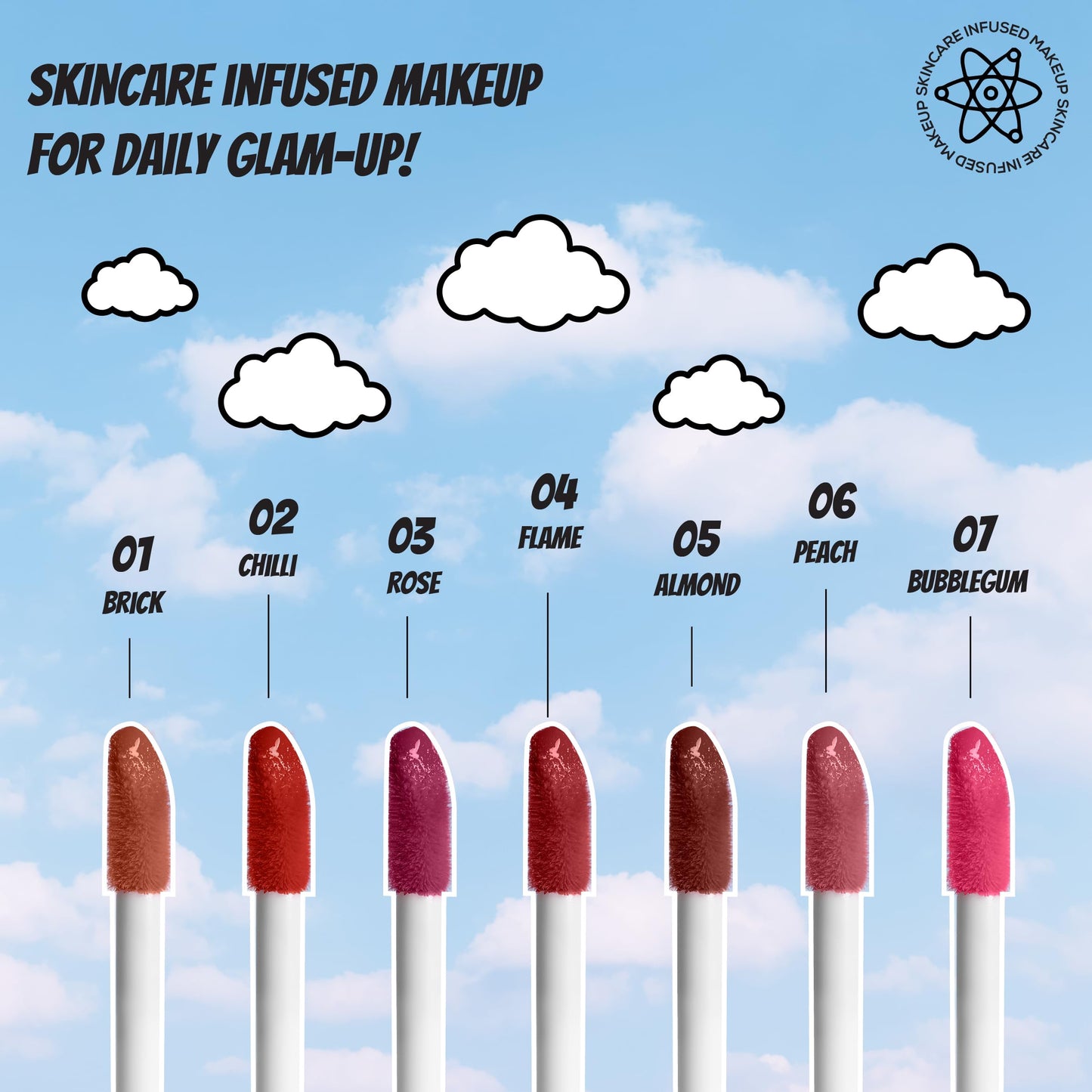 RENEE Everyday Matte Liquid Lipstick - Brick, Smudge-Proof & Transfer-Proof, Long-Lasting & Highly Blendable, Intense Pigmentation with Matte Finish, Cruelty-Free Skincare Infused Makeup, 5ml