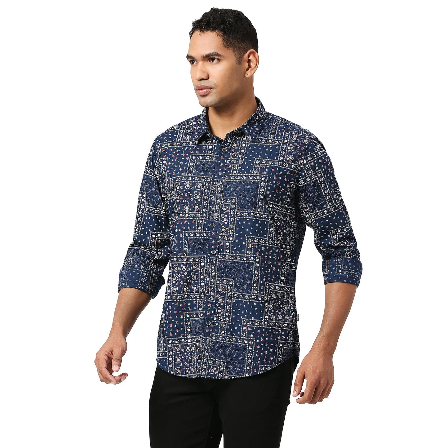 Pepe Jeans Men's Regular Fit Shirt (PM308052595XXL_Navy