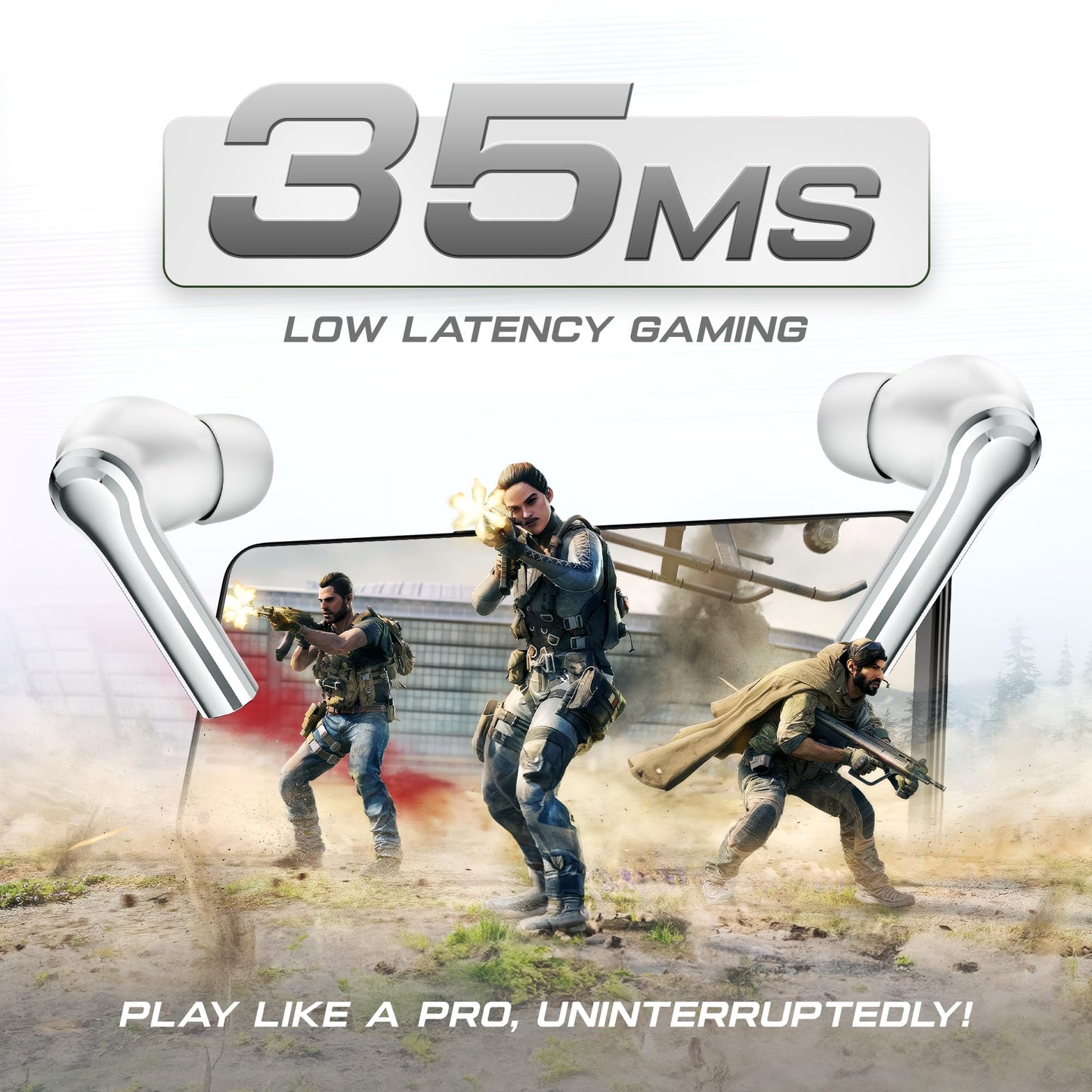 Mivi DuoPods i5 True Wireless Earbuds, High-end Metallic Finish, 13mm Rich Bass Drivers, 50 Hrs, Low Latency, Instant Charging, IPX 4.0, AI-ENC, Made in India