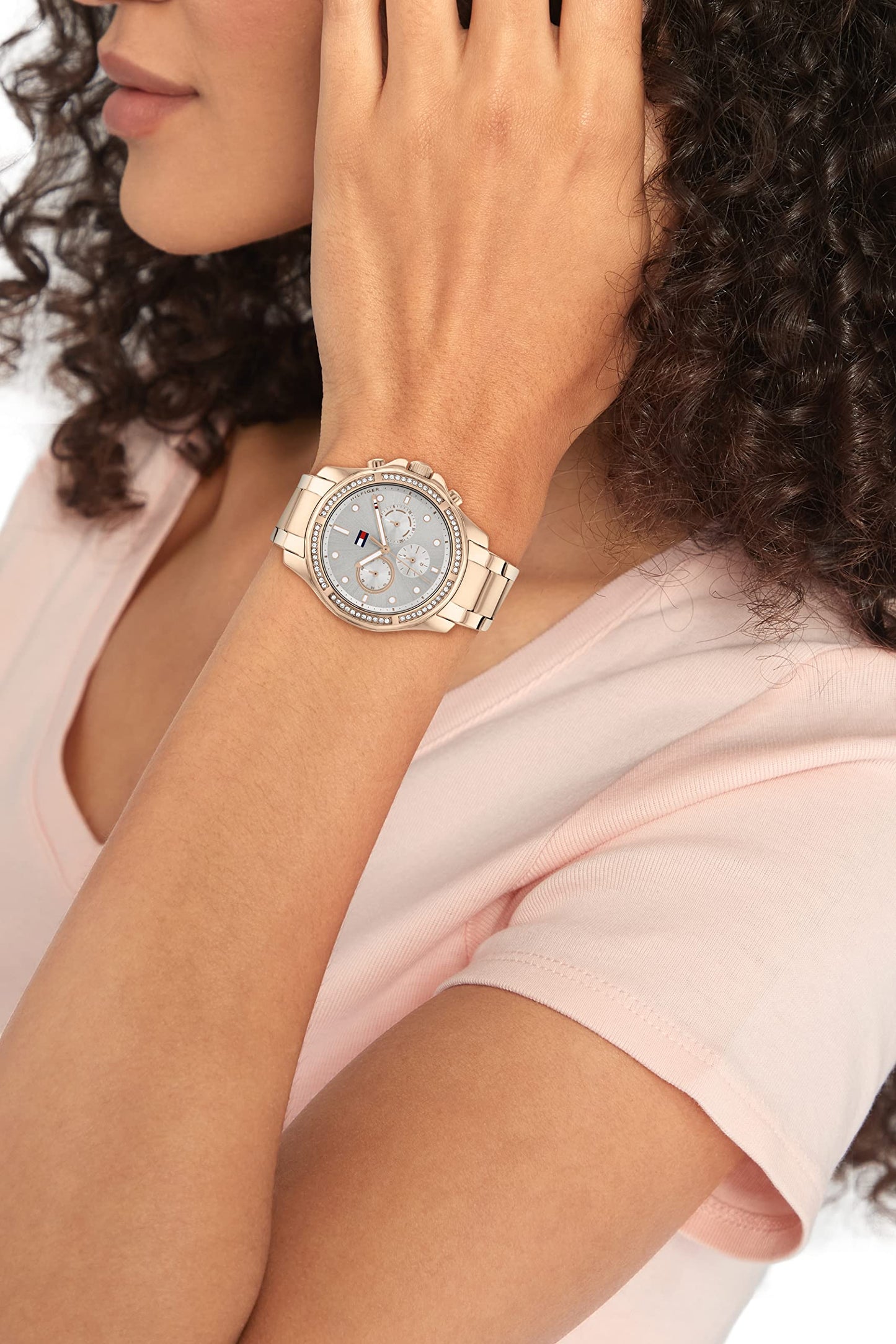 Tommy Hilfiger Quartz Multifunction Grey Dial Stainless Steel Strap Watch for Women-TH1782572