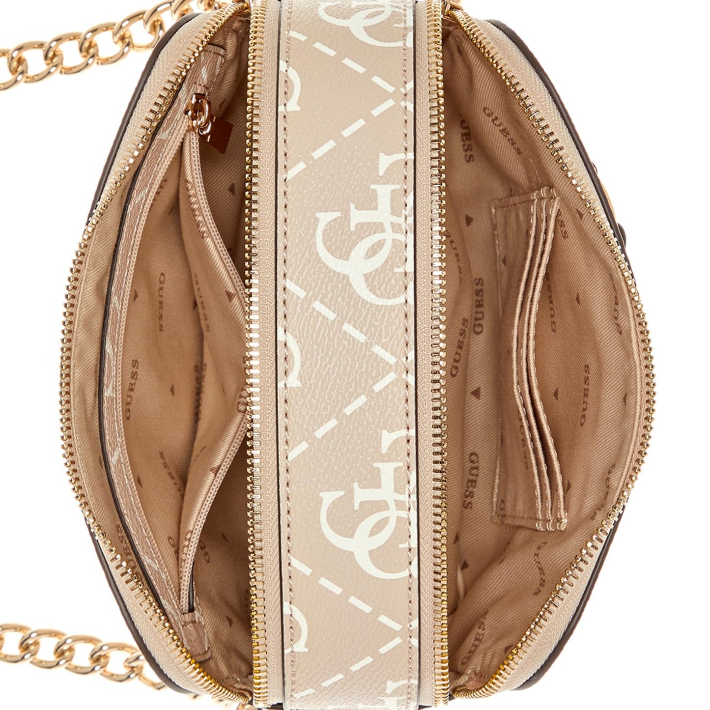 Guess Women's Sand Logo Printed Crossbody Bag| Ladies Purse Handbags | Gift For Ladies