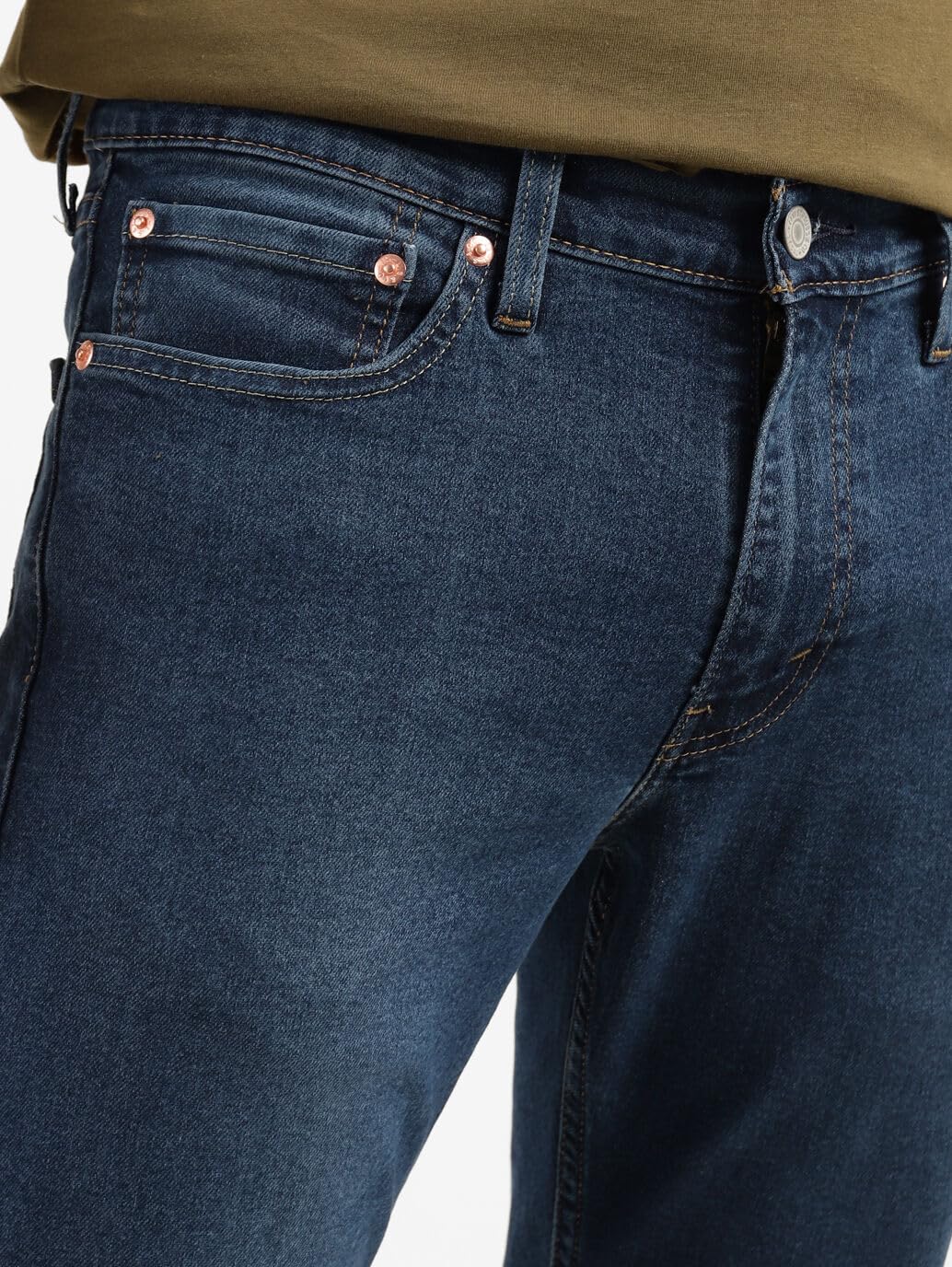 Levi's Men's 511 Slim Fit Mid Rise Jeans Mid Indigo|Size: 34