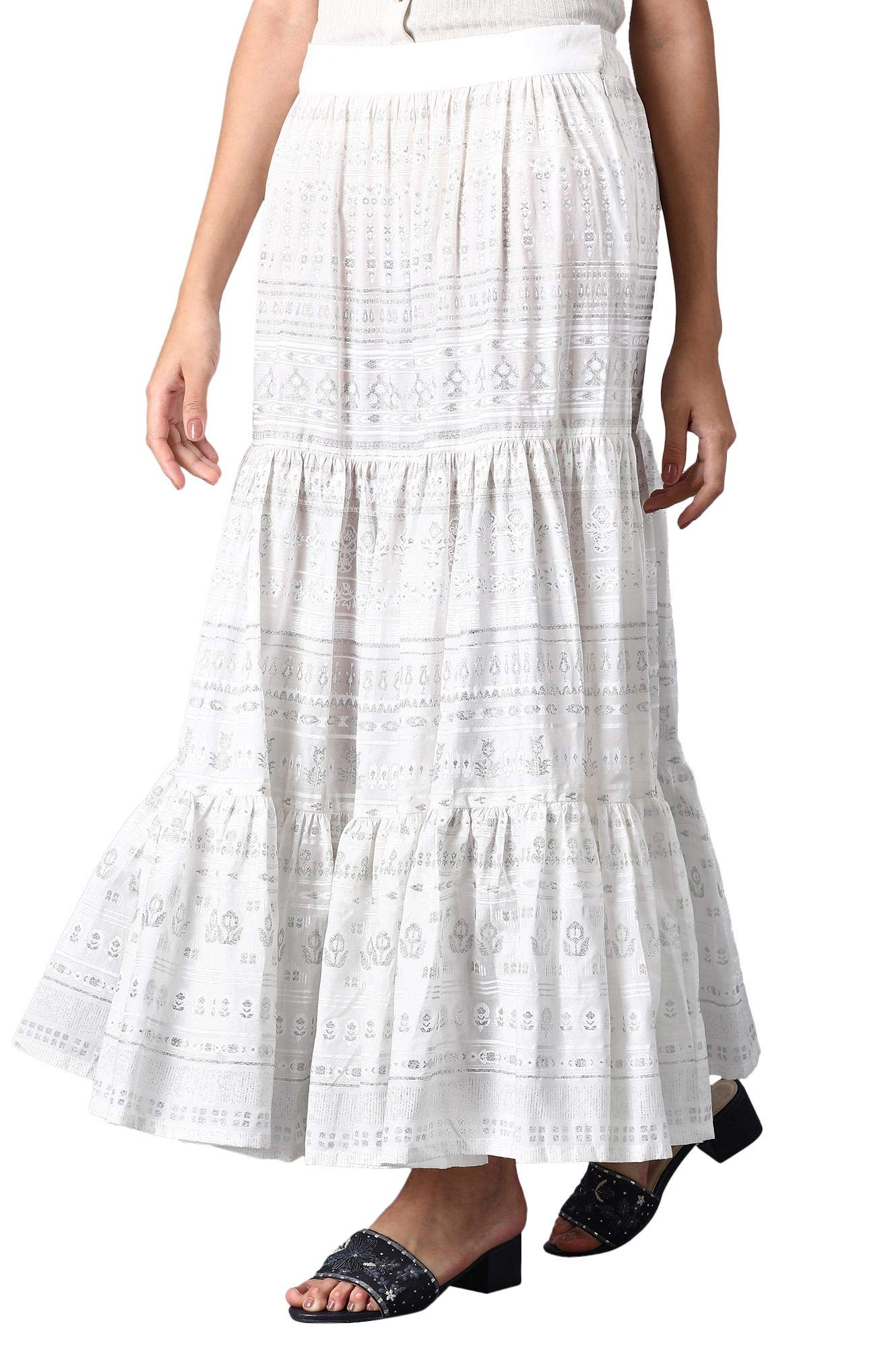 W Pure Cotton Strechable Skirts for Women | Pure Cotton Skirts for Women | W for Woman