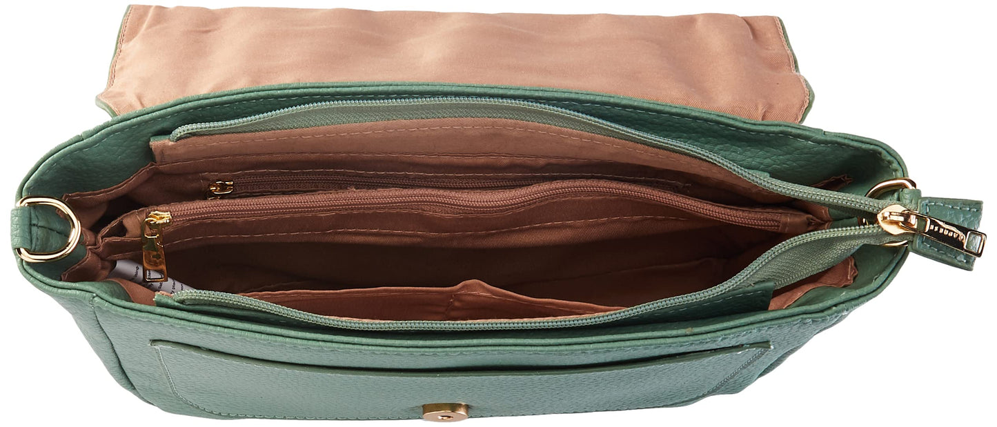Caprese womens KRISTIN S Large DULL GREEN Satchel