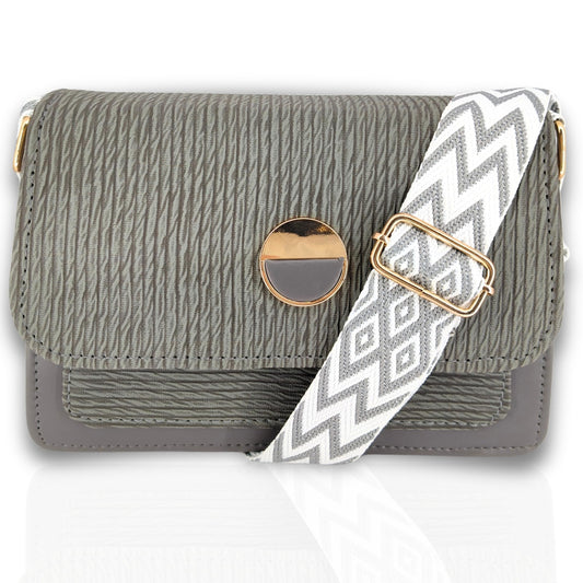 ITALISH Women Crossbody Sling Bag with Adjustable Strap & Lightweight (Grey)