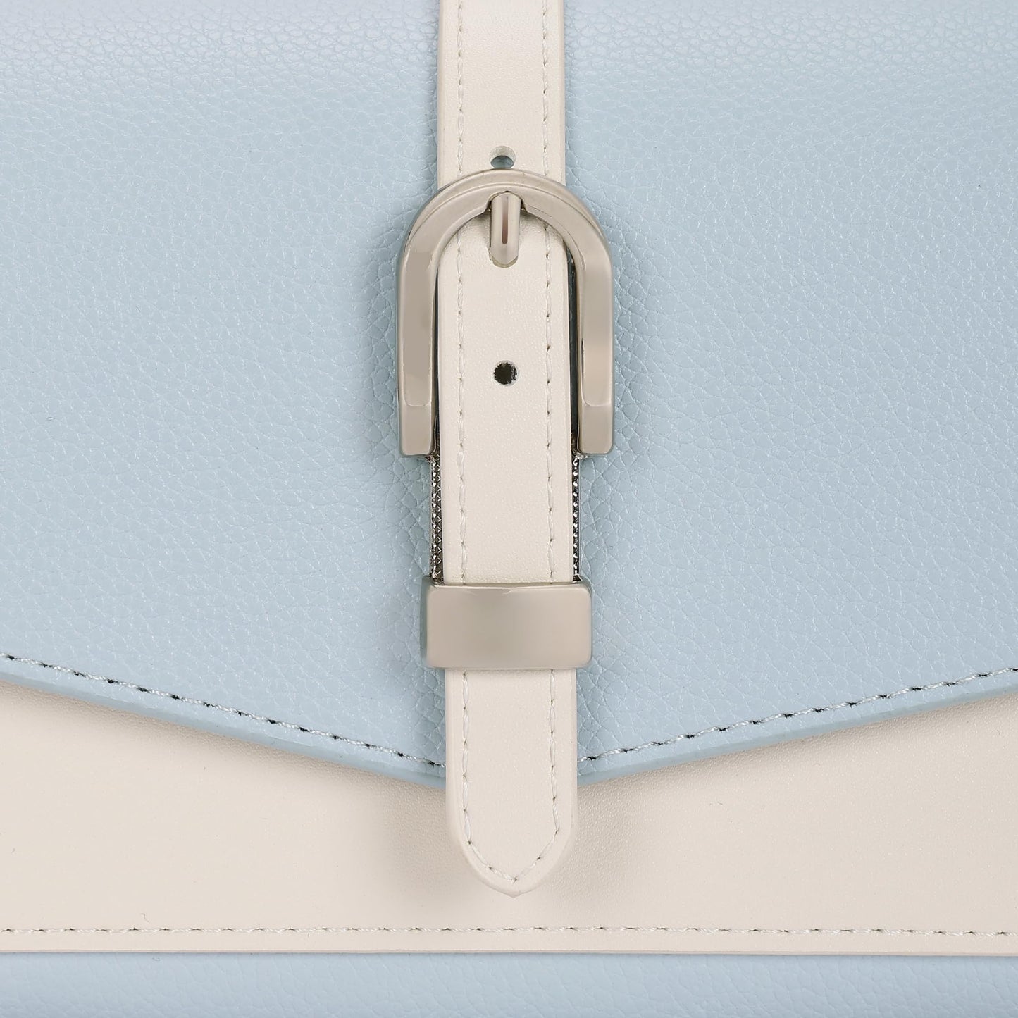 Fastrack Color-Blocked Sling Bag for Women | Faux Leather Crossbody with Zippered Compartment, Chain Strap and Lightweight Build | Compact Everyday Bag for Travel, College and Casual Outfits