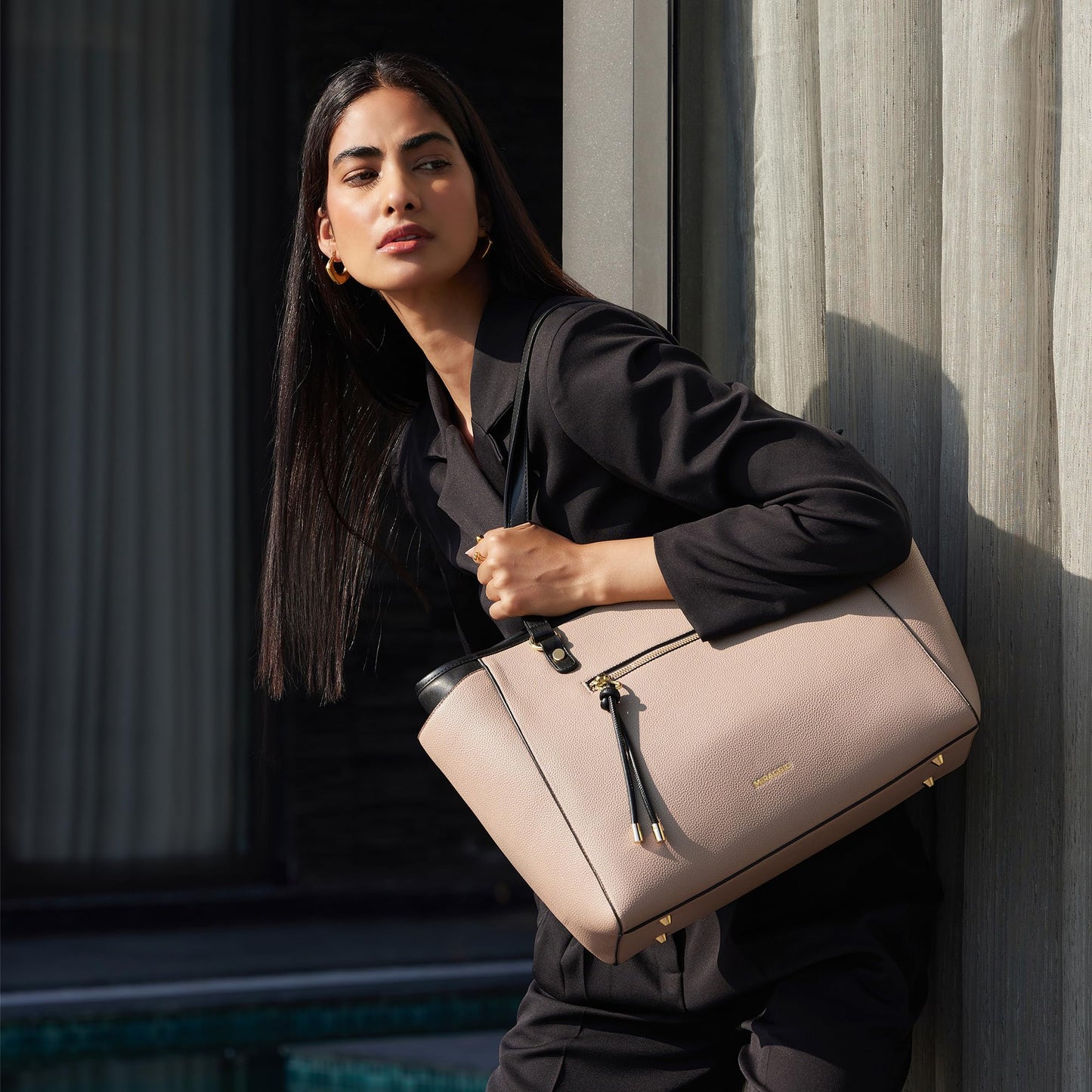 Miraggio Abby Laptop Tote Bag Fits Upto 14 Inch Laptop | Shoulder Bag For Women Office Use | Office Bag For Women Stylish