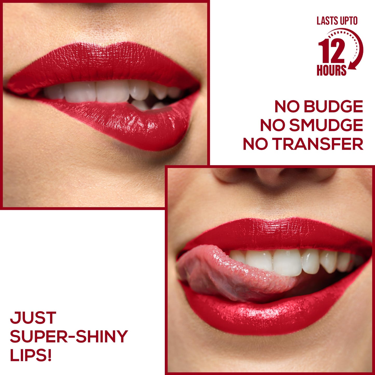 RENEE Gloss Stay Transfer-Proof Liquid Lip Color - Rosalia 3.5ml, Rich Intense Payoff High Pigment Super Glossy Finish, Waterproof, Smudge-proof, Lasts Up To 12 Hours, Enriched with Vitamin E & C