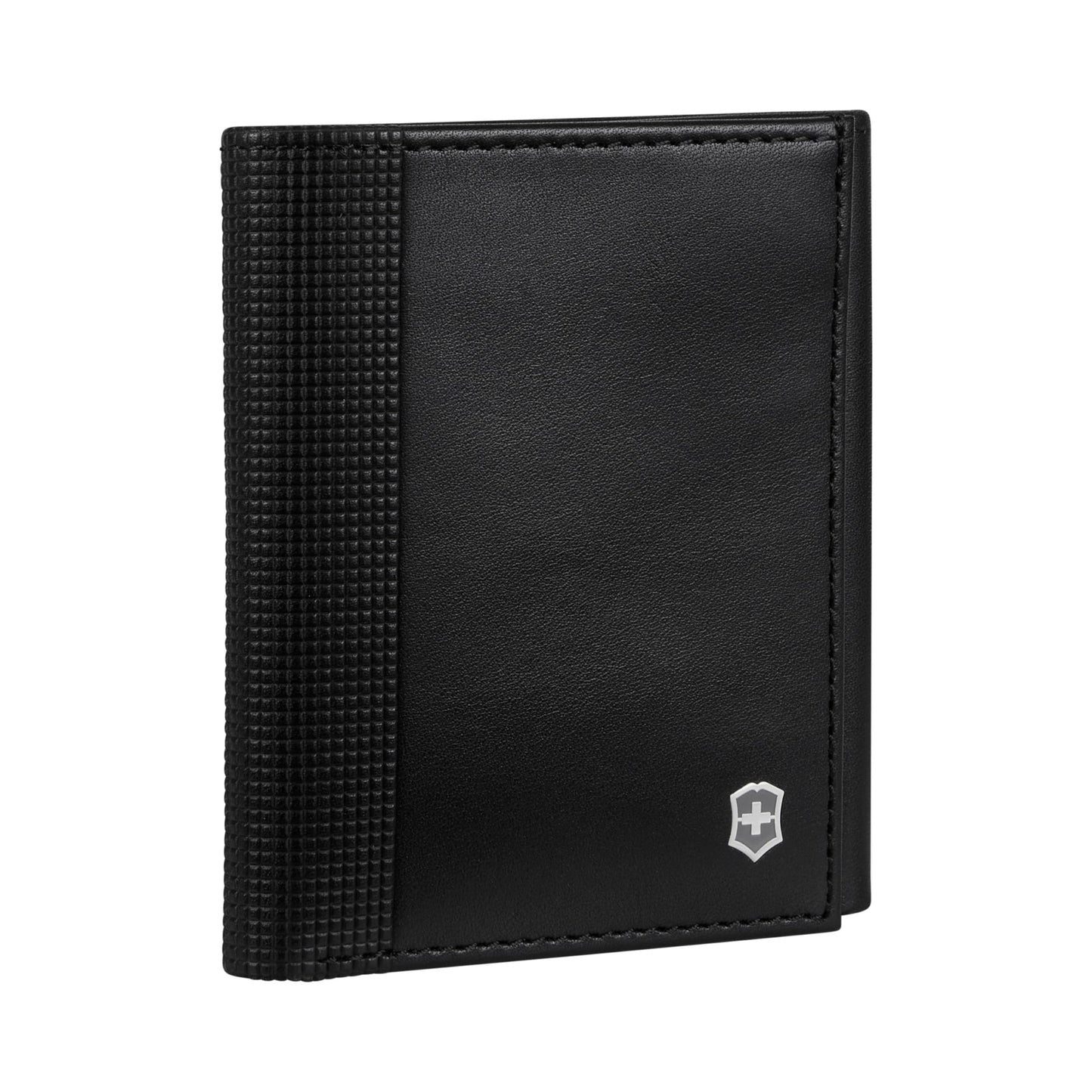 Victorinox Altius Alox, Tri-Fold Wallet with RFID Protection, Leather for Men Black (611574)