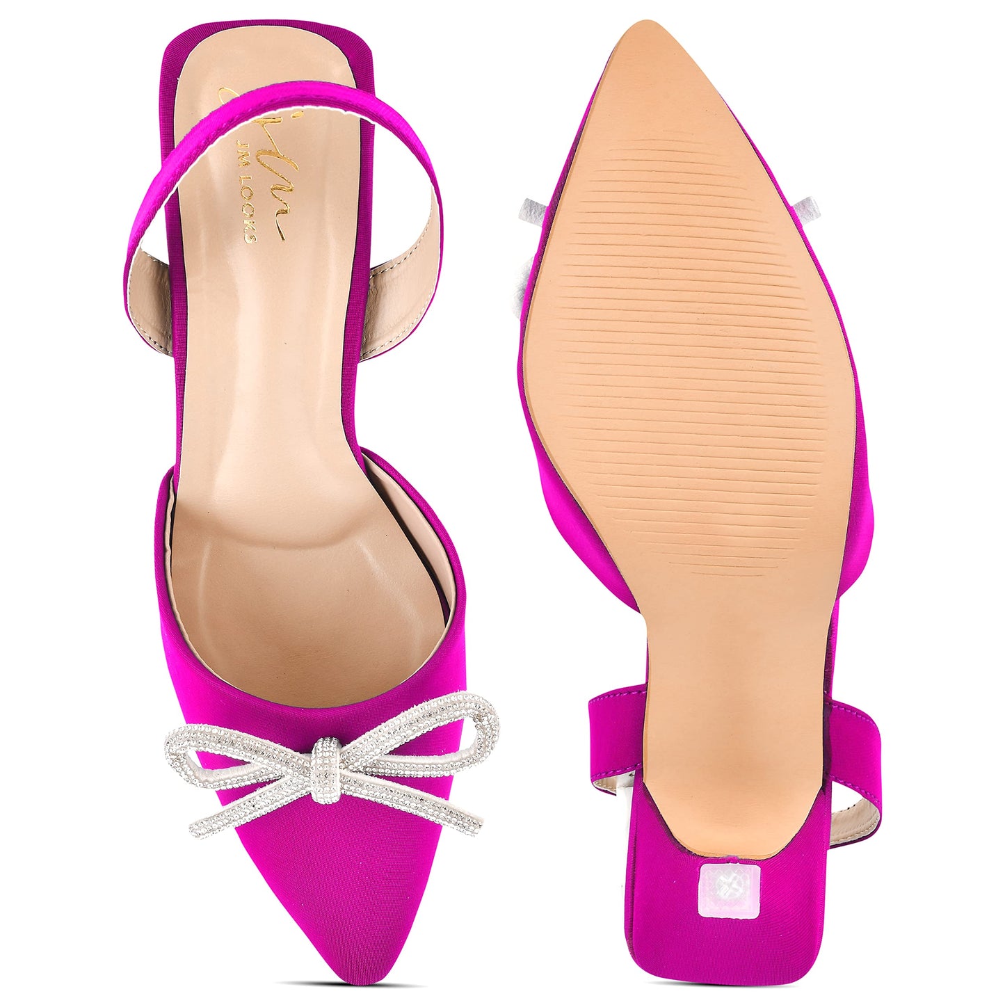 JM LOOKS Casual Heel Sandals Solid Comfortable Sole for Womens & Girls