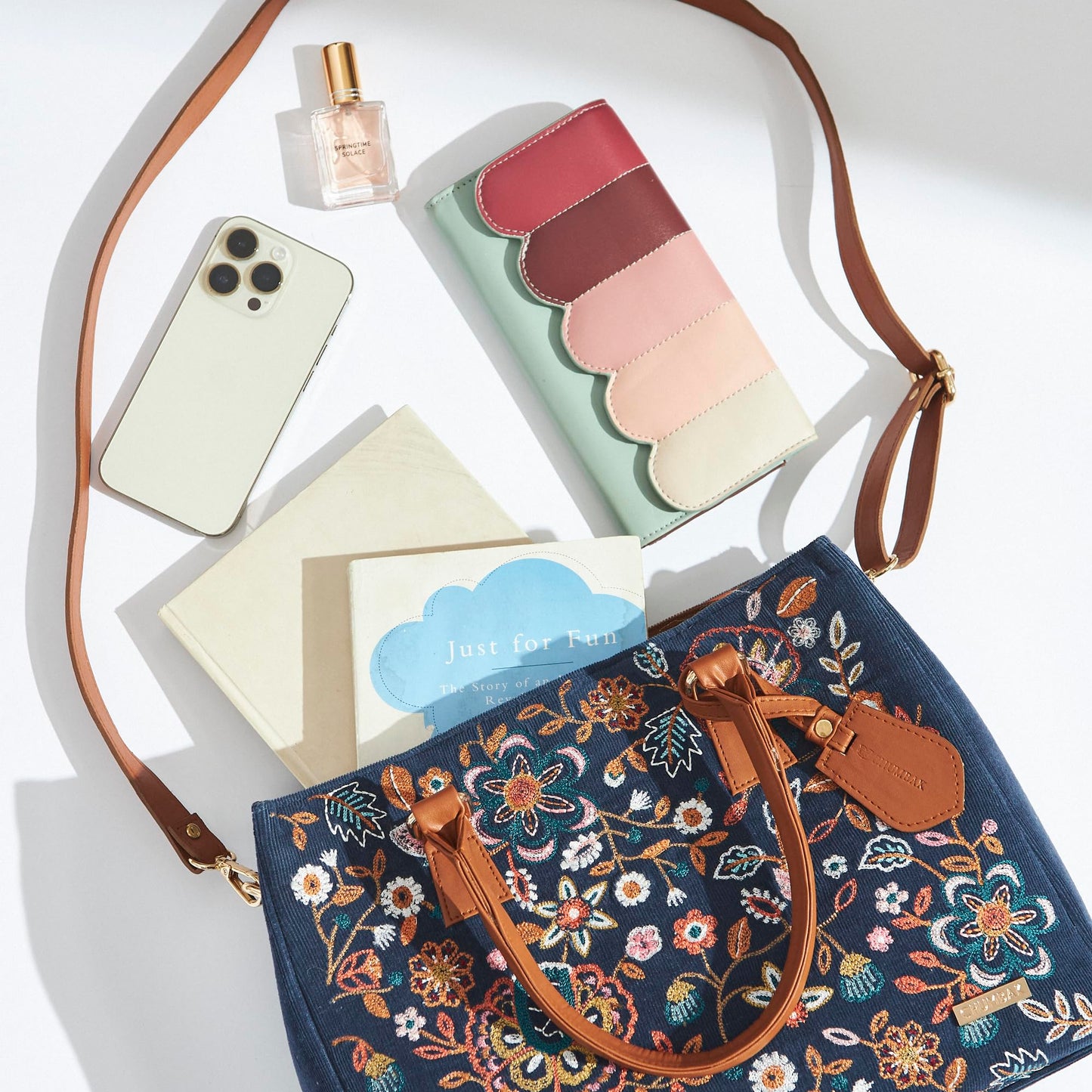 Chumbak Office Tote Bag for Women | Stylish Shoulder Bags for College | Professional Canvas Tote Bag | Laptop-Friendly College Bag