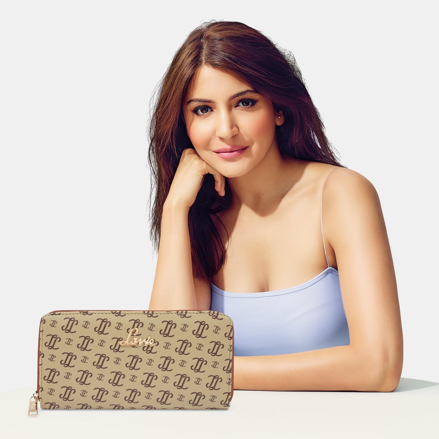 Lavie Women's Sacy Monogram LL Print Large Zip around Wallet | Ladies Purse Handbags