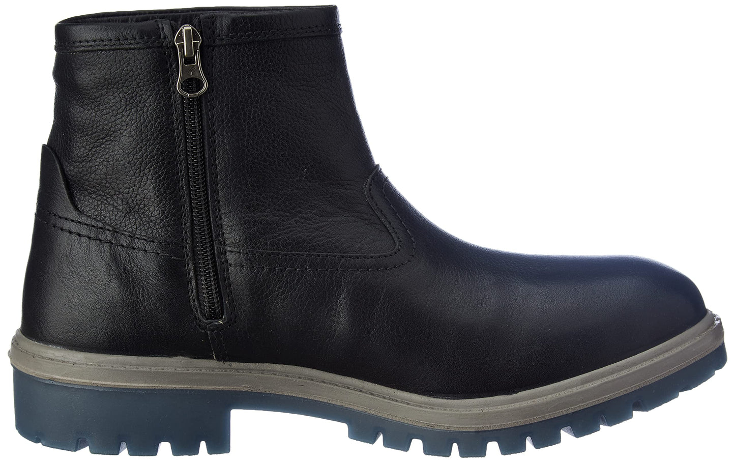 Woodland Men's Black Leather Boots-9 UK (43 EU) (OGB 3824121)