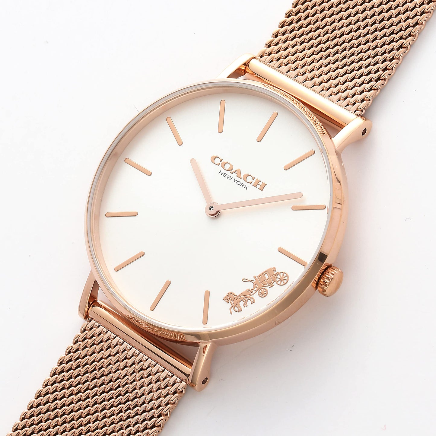 [Coach] Watch PERRY [Parallel Import], 14503126 36mm Rose Gold x White, Bracelet Type
