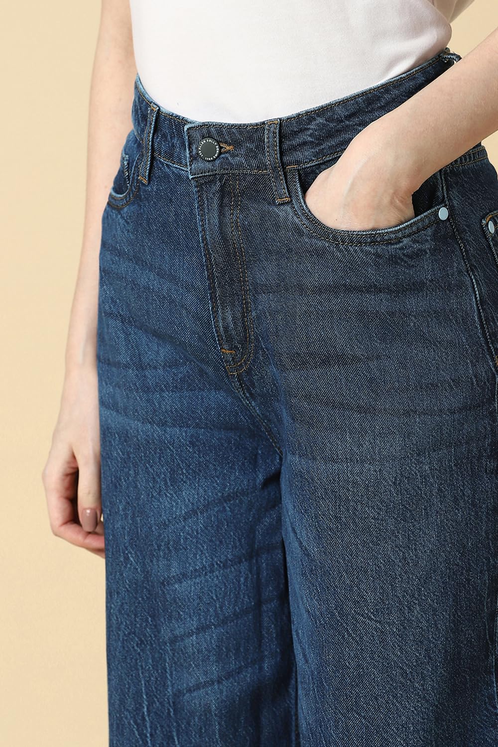 Allen Solly Women Navy Mid Wash Jeans