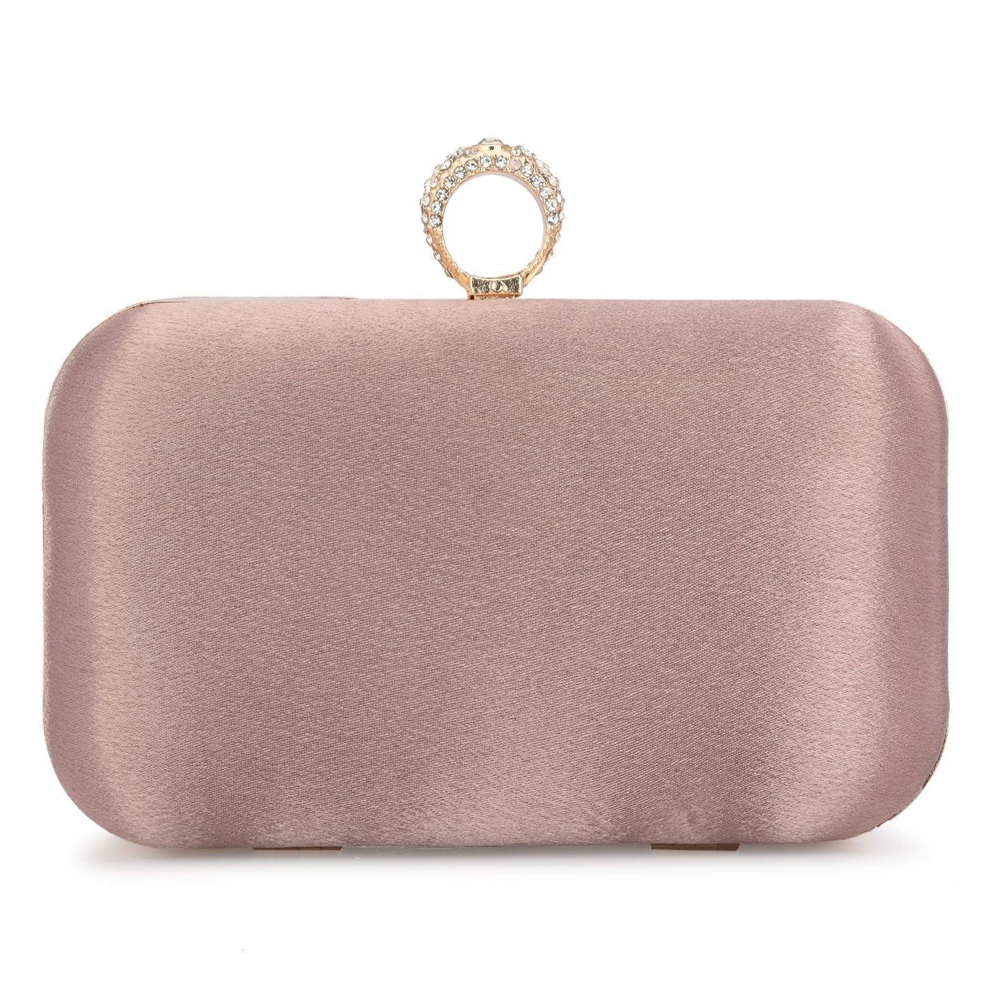 For The Beautiful You Pink Embroidered Women's Ring Clutch