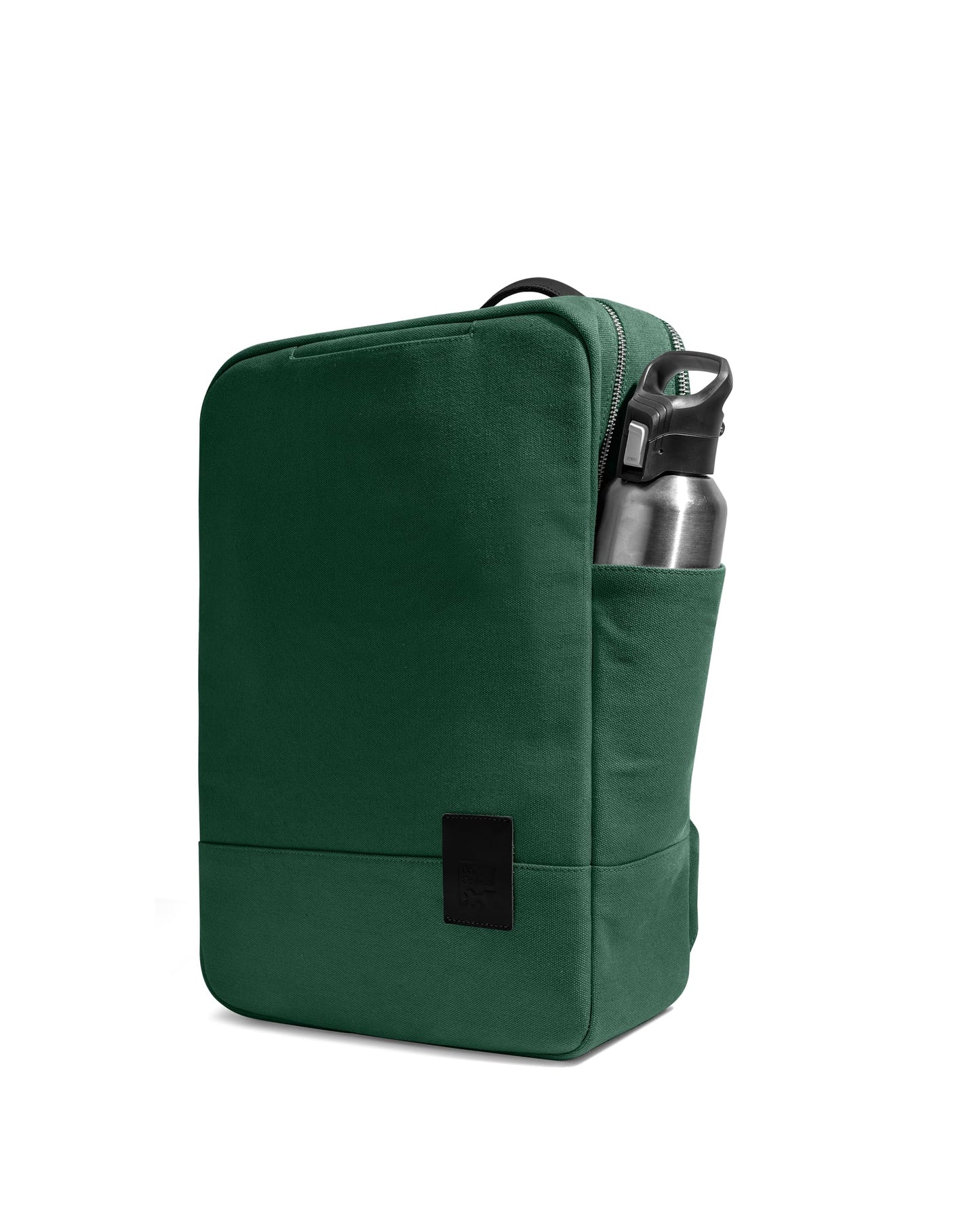 DailyObjects 9 to 9 Everyday Casual Laptop Backpack Compatible with upto 15" Laptop | Unisex Shoulder Travel Bag | Durable Canvas Material | Zippered Compartment with Slip Pockets | Trolley Sleeve