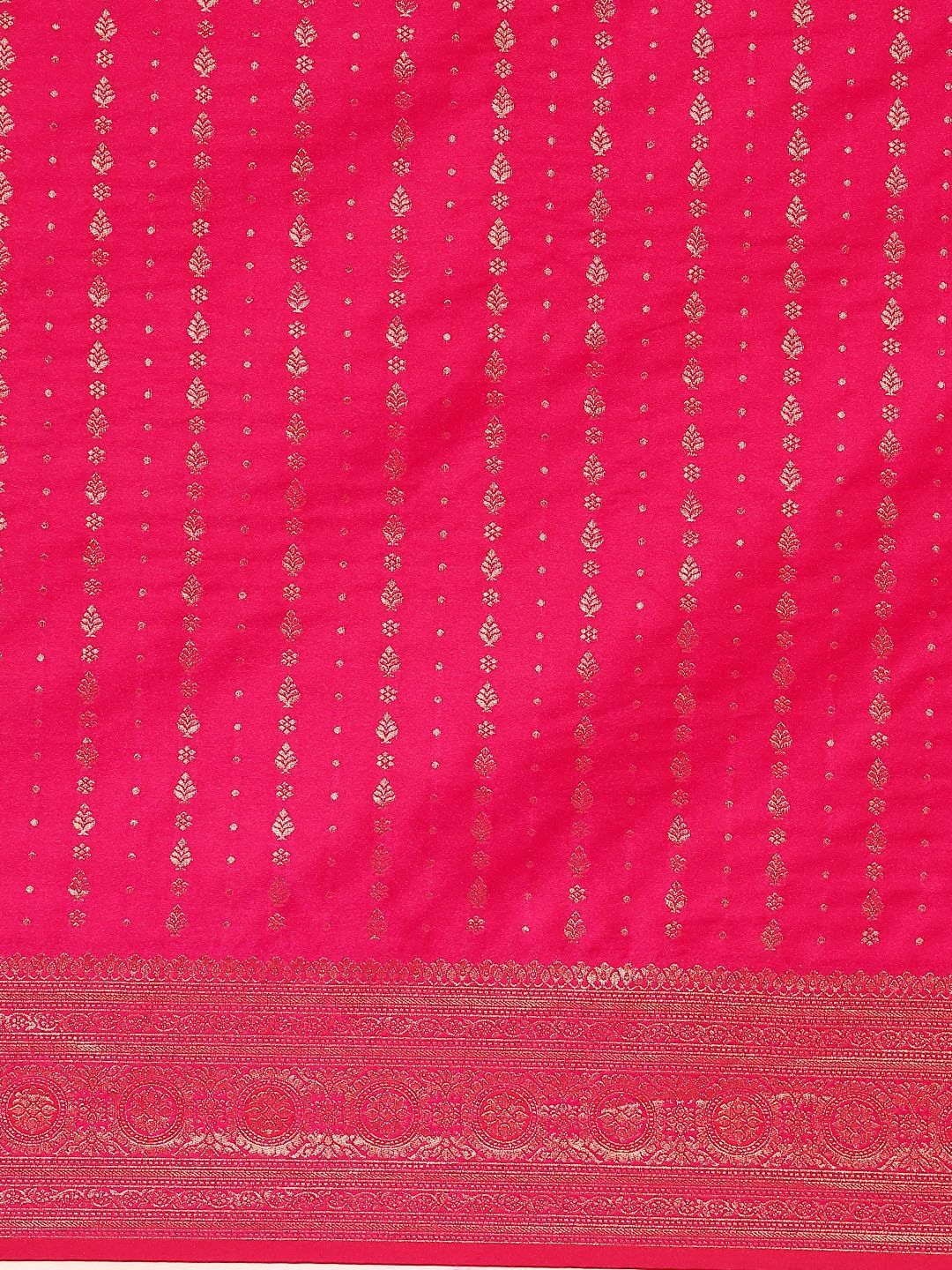 MOHEY Rani Art Silk Zari Weave Saree for Women