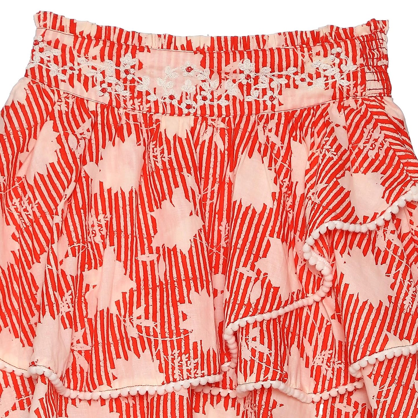 BIBA Girls Printed Kid(KWBEADED BRIGHTS5691_RED_11)