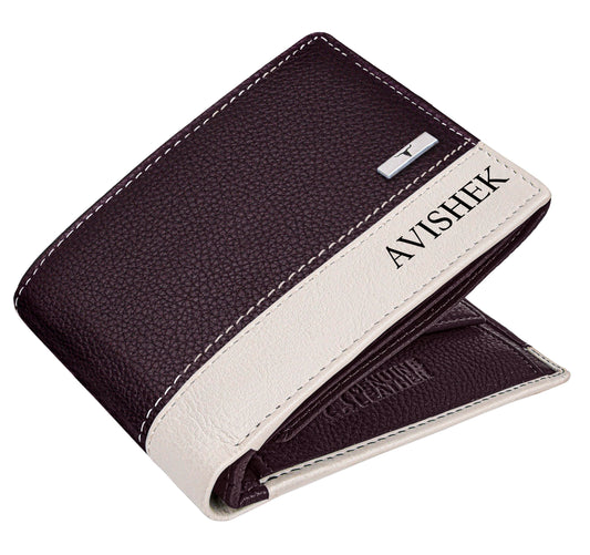 URBAN FOREST Samuel Custom Brown/Sand Leather Wallet for Men