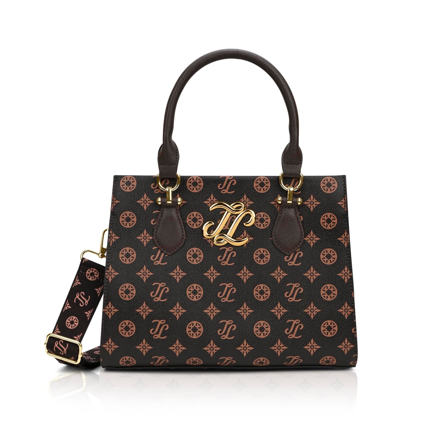 Lavie Signature Women's Mono Yuma 3 Compartment Satchel Bag | Satchel Handbag for Work | Ladies purse | Stylish Shoulder Bag | Gift for Women