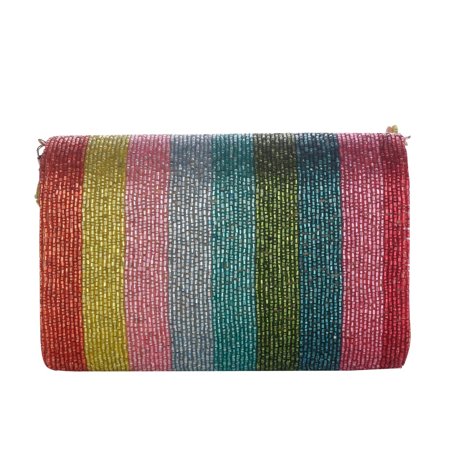 SWISNI Multicolor rainbow flap clutch bag II Women's Traditional Designer Clutch For Women & Girls II FLAP BAGS