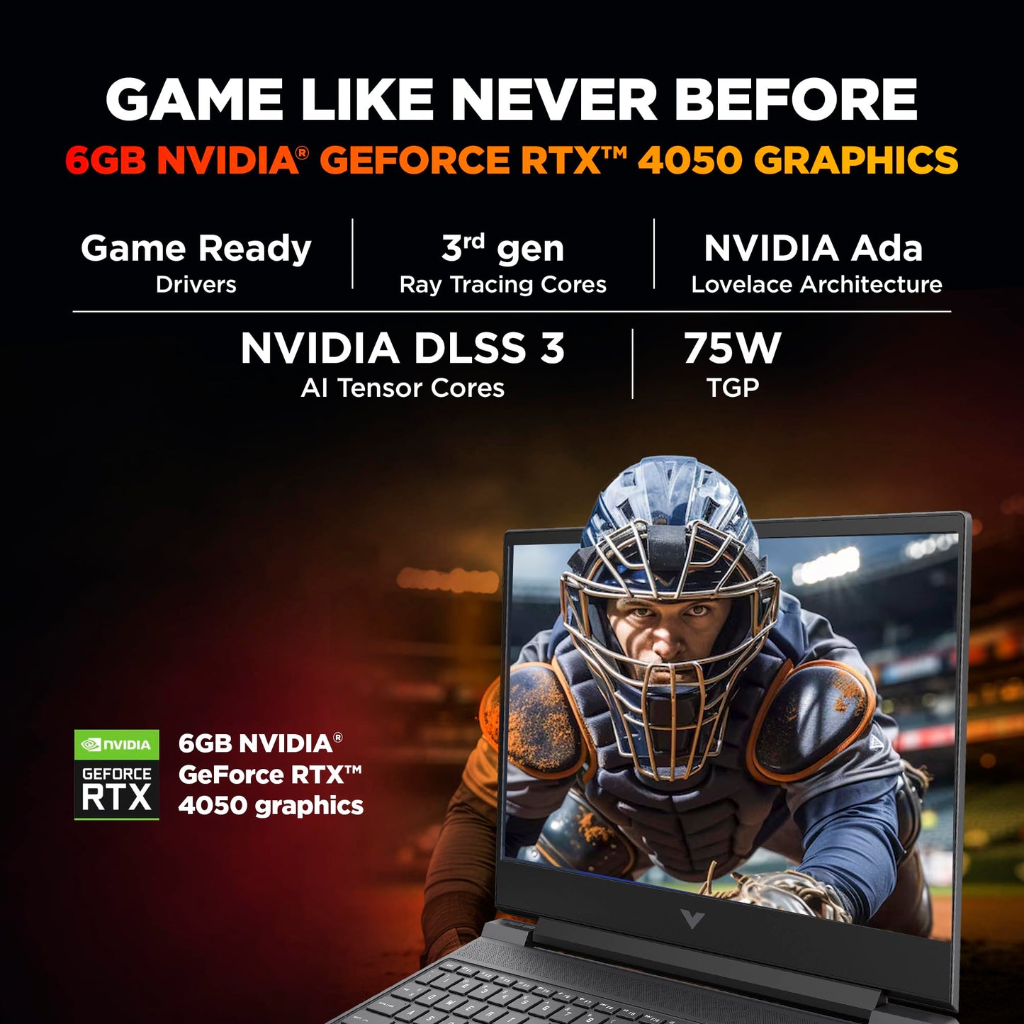 HP Smartchoice Victus, 13th Gen i7-13620H, 6GB RTX 4050, 16GB DDR4(Upgradeable) 512GB SSD, 144Hz, 300nits, FHD, 15.6''/39.6cm, Win11, M365* Office24, Mica Silver, 2.3kg, fa2100TX/2103tx, Gaming Laptop