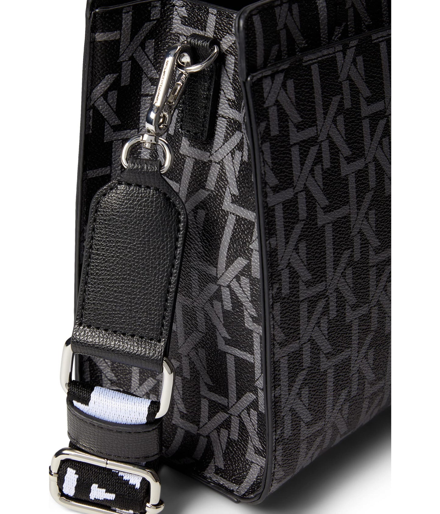 KARL LAGERFELD Paris Maybelle Satchel Black/Slate One Size, Black/Slate, One Size