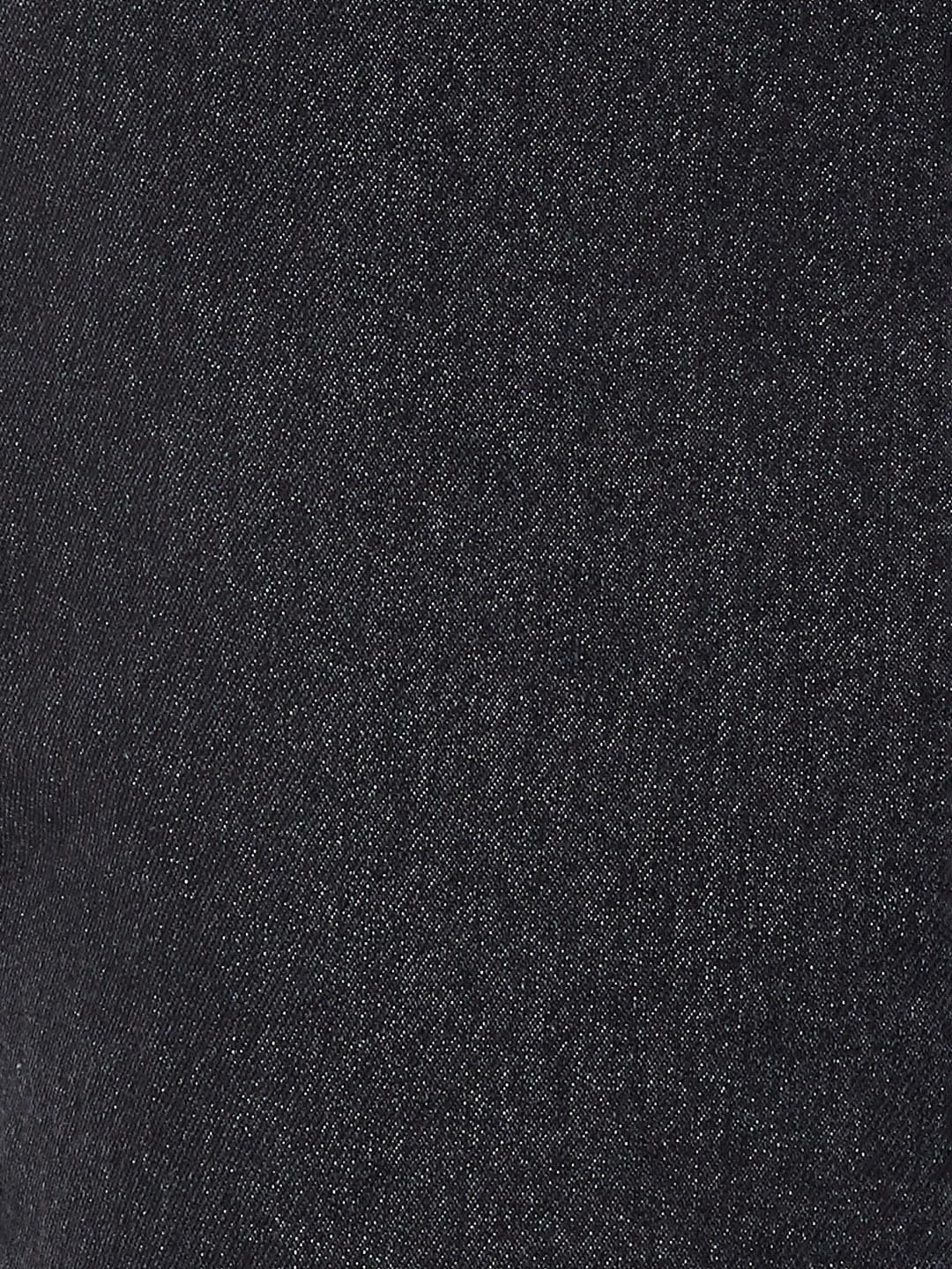 Max Men Washed Straight Fit Jeans (Black_28)