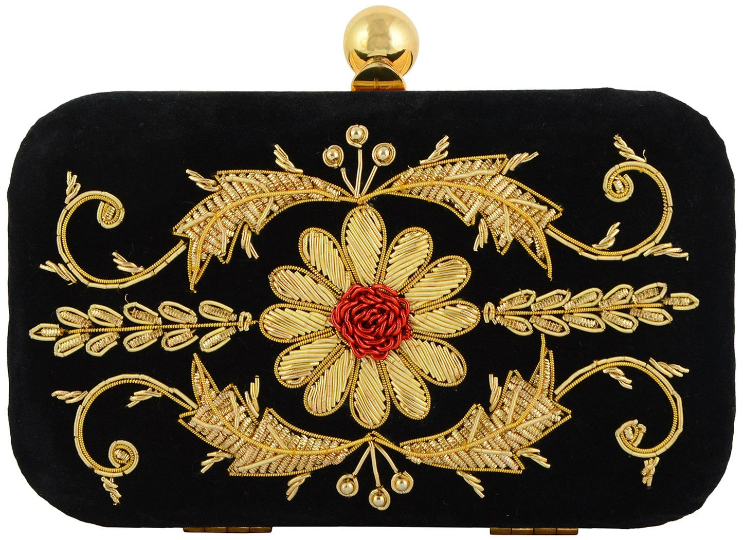 DUCHESS Women's Clutch with Clutch (multicolour) (000498BG/Black/7/4 Inches)