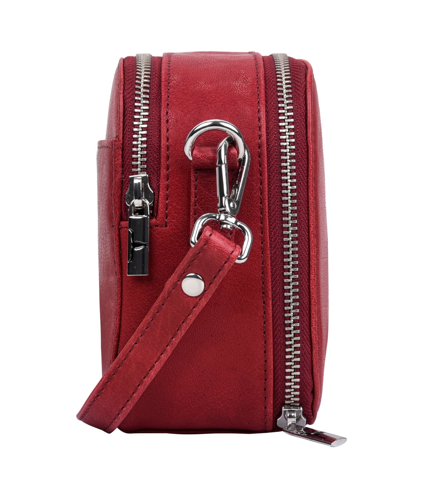 URBAN FOREST Emma Red Leather Sling Bag for Women