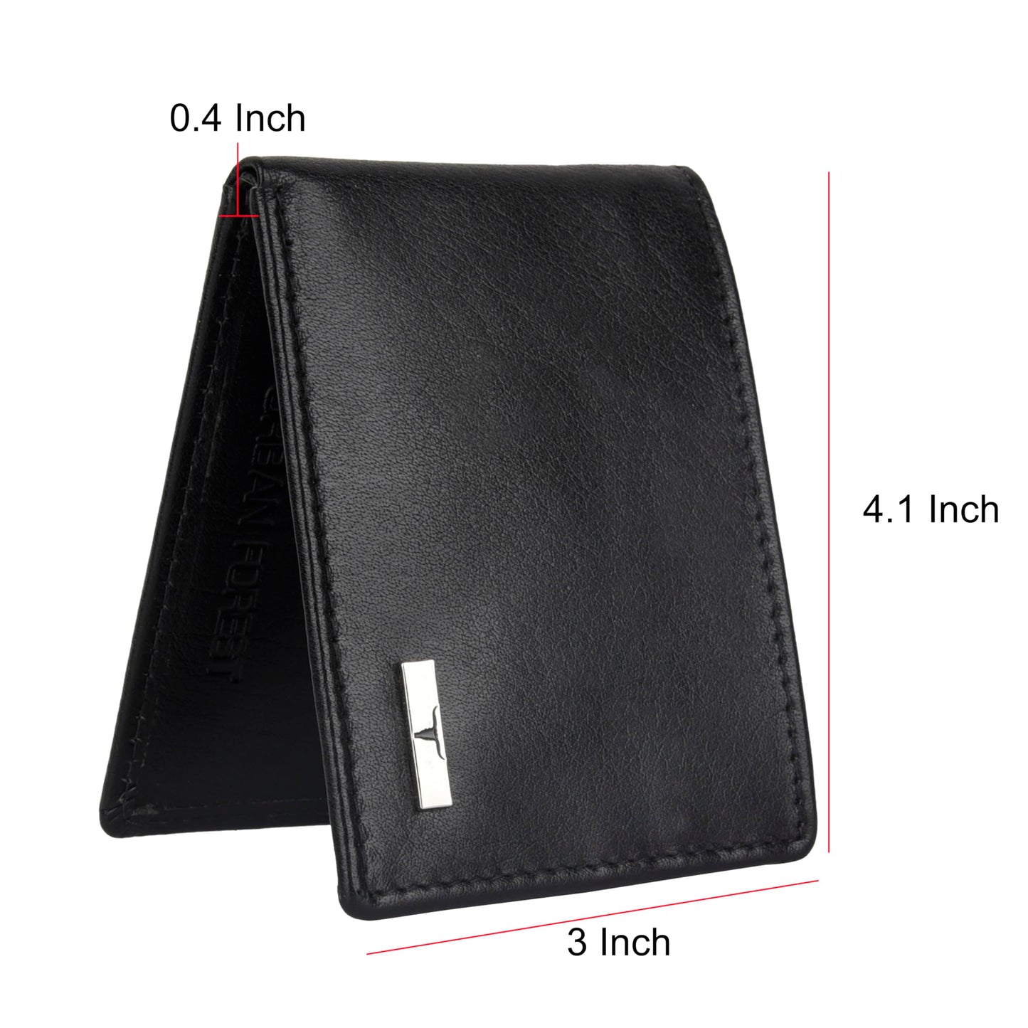 URBAN FOREST Fred Aniline Black Leather Wallet for Men