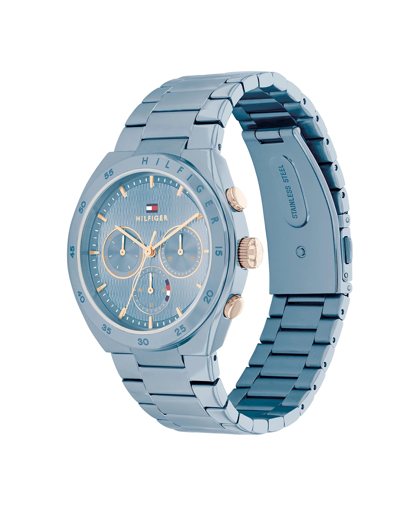 Tommy Hilfiger Quartz Multifunction Blue Dial Stainless Steel Strap Watch for Women-TH1782576