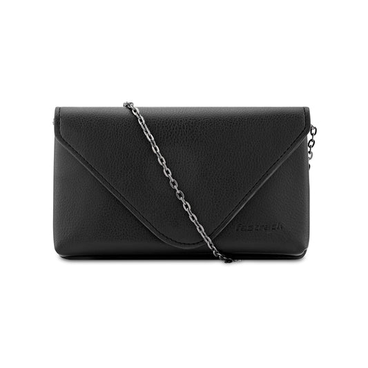 Fastrack Women Convertible Clutch with Metal Chain