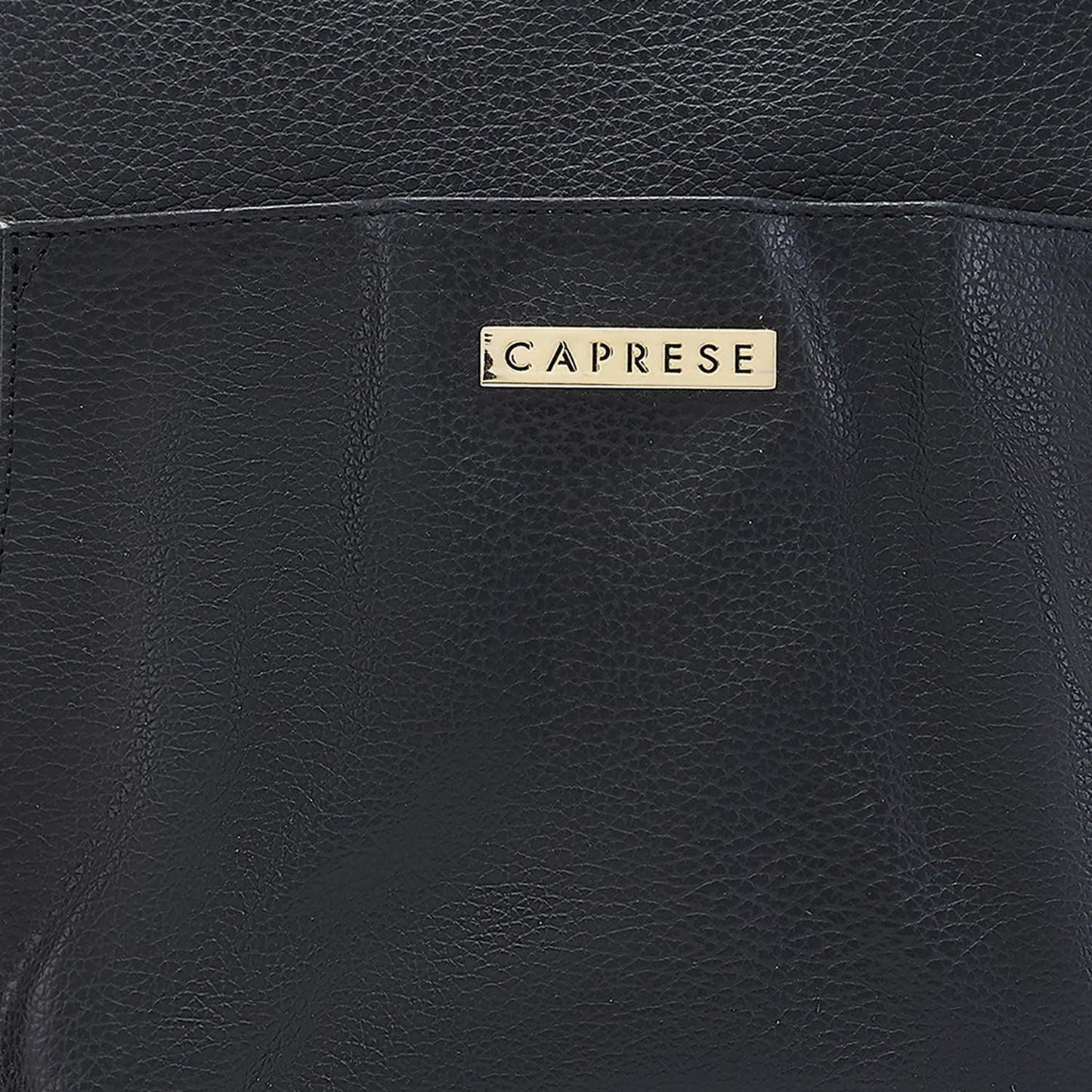 Caprese Andrea Tote Bag, Medium-Black | Stylish Handbag for Women | Spacious, Versatile Office & Daily Essentials Tote | Top Zip Closure