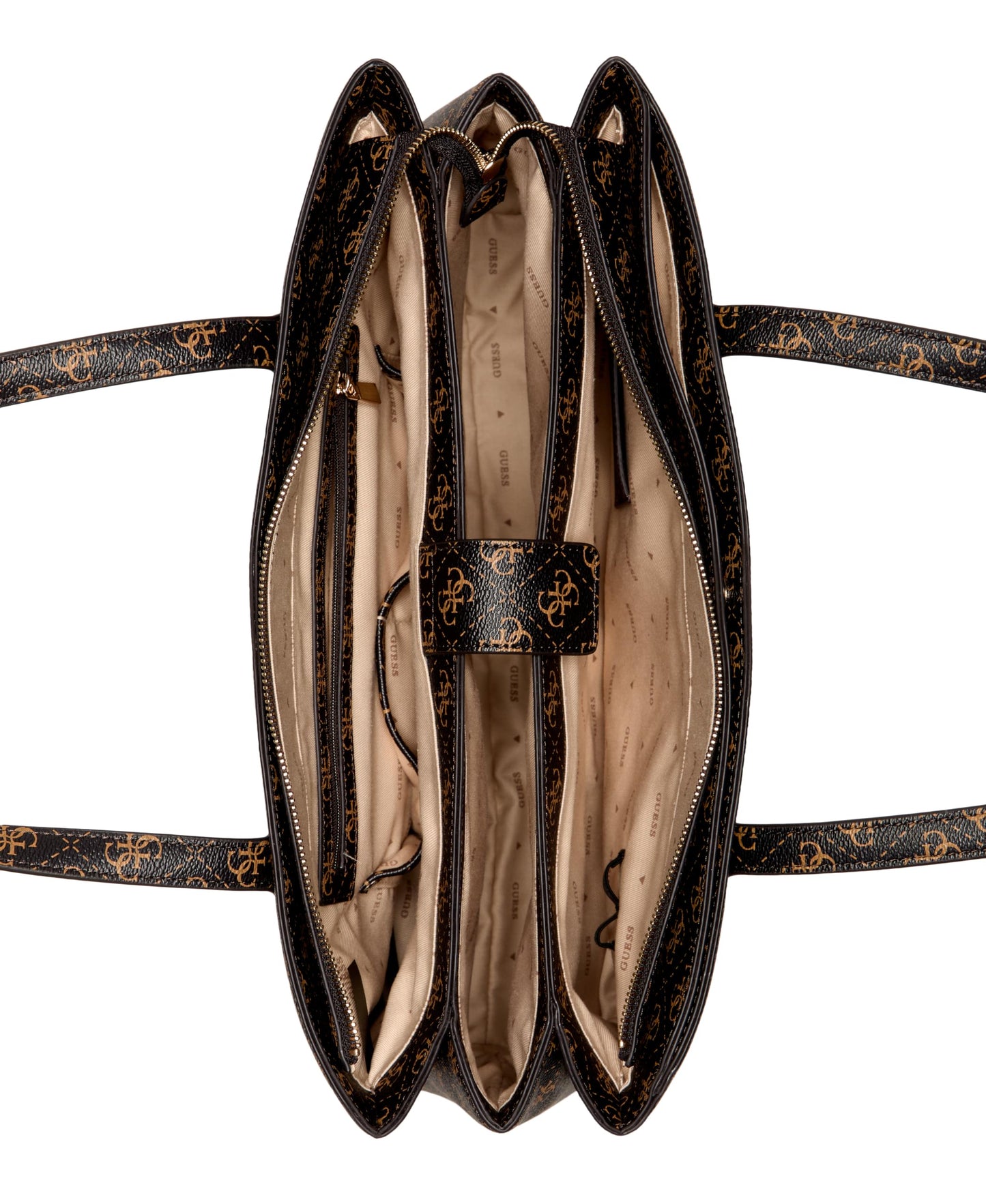 GUESS CARRY ALL/TOTE POWER Tote, Tech Tote, Shoulder Bag, BROWN LOGO, one size, Power Play Tech Tote