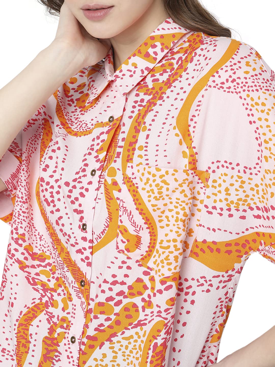 VERO MODA-Slim fit Shirt (10297128_Roseate Spoonbill_S)