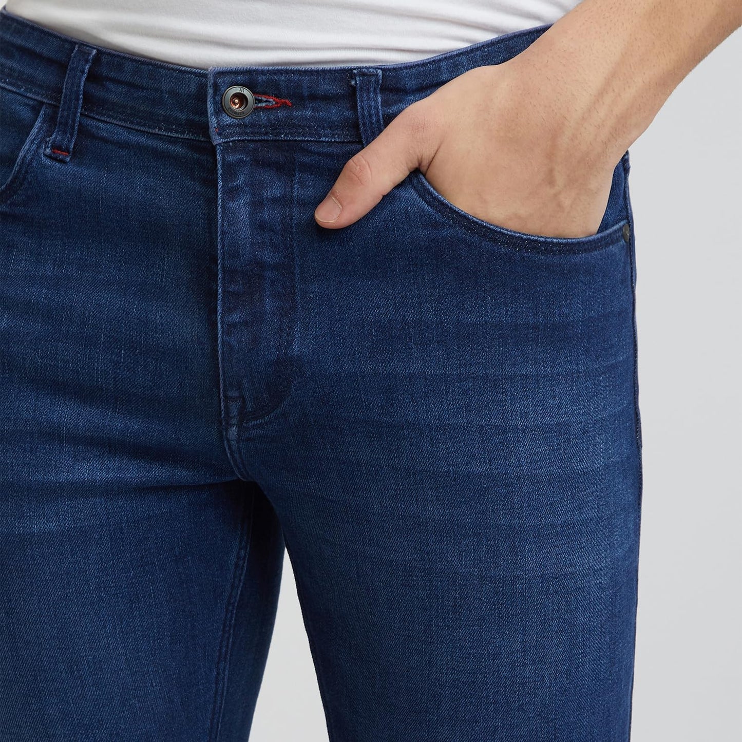 Raymond Men's Slim Jeans (RCYL00462-B7_Dark Blue