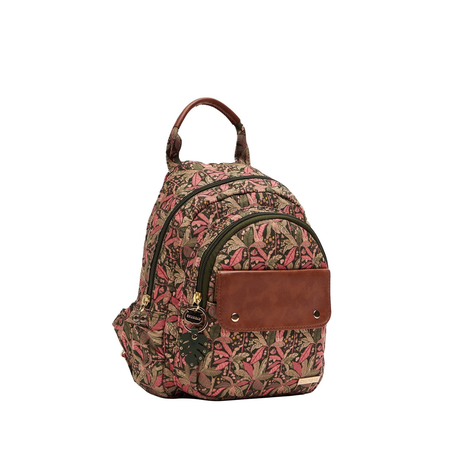 Chumbak Backpack for Women | Stylish Canvas Laptop Bag | Office Bag, College Essentials, and Travel Backpack for Girls | Palm Springs Collection