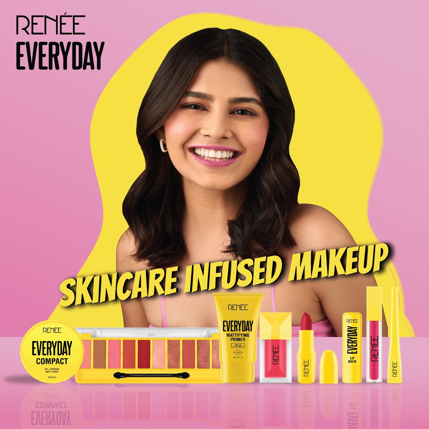 RENEE Everyday Matte Lipstick - Coffee, Lightweight, Intense Color Payoff with Creamy Matte Finish, Enriched with Vitamin C, Hyaluronic acid & SPF 30, Skincare Infused Makeup, 3 Gm