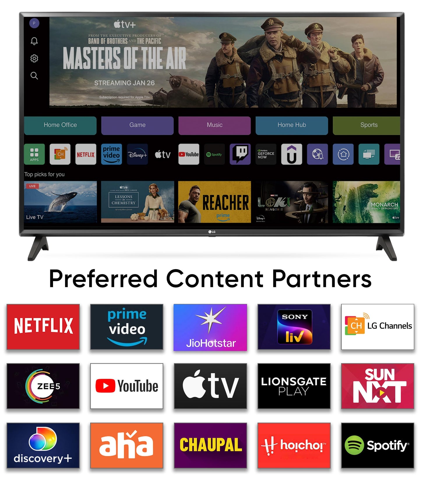 LG 80 cms (32 inches) LR600 Series Smart webOS IPS LED TV 32LR600B6LC