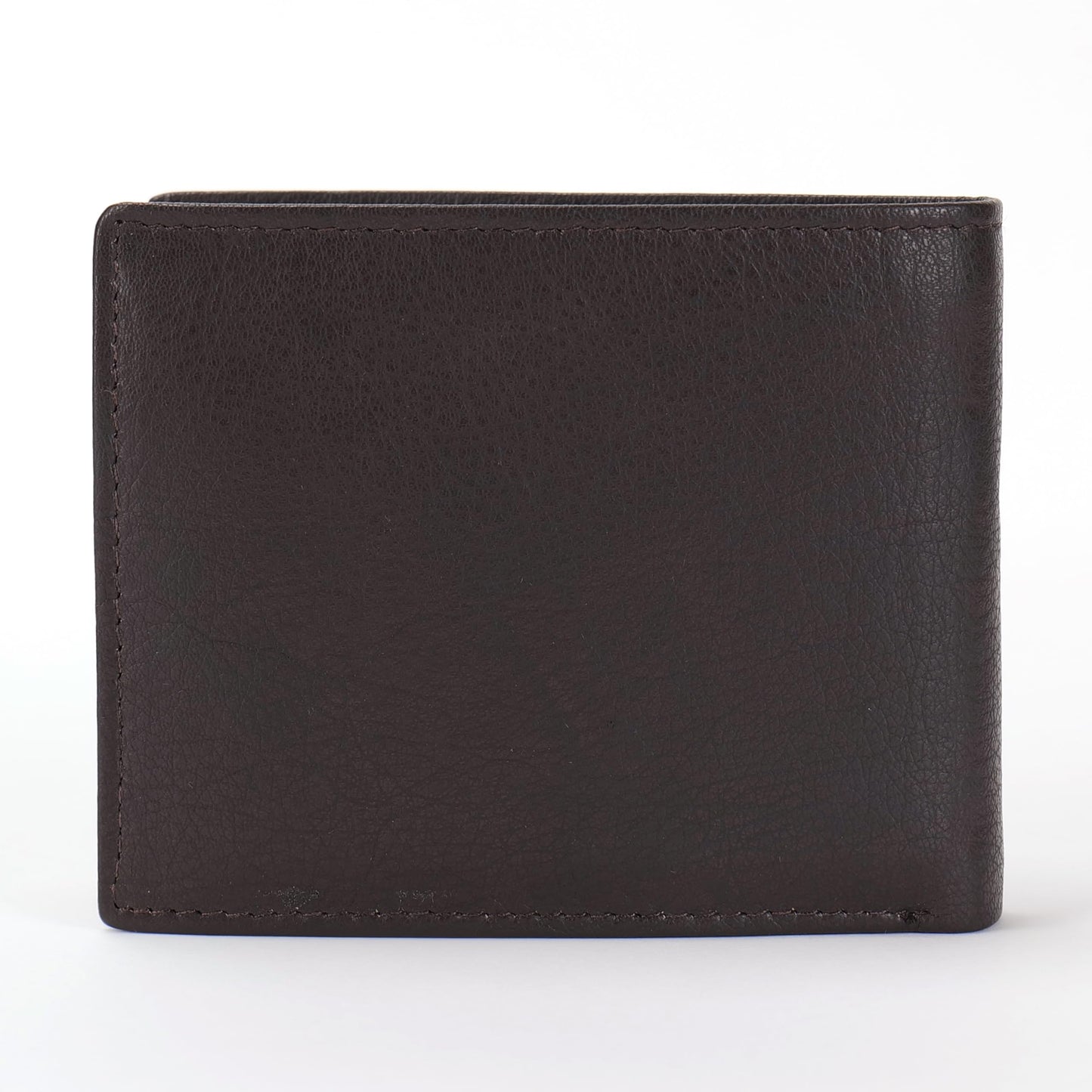 KARA Brown Men's Genuine Leather Wallet – Bifold, 2 Cash Compartments, Coin Pocket, 10+ Card Slots, Hidden & Transparent Flip Sections