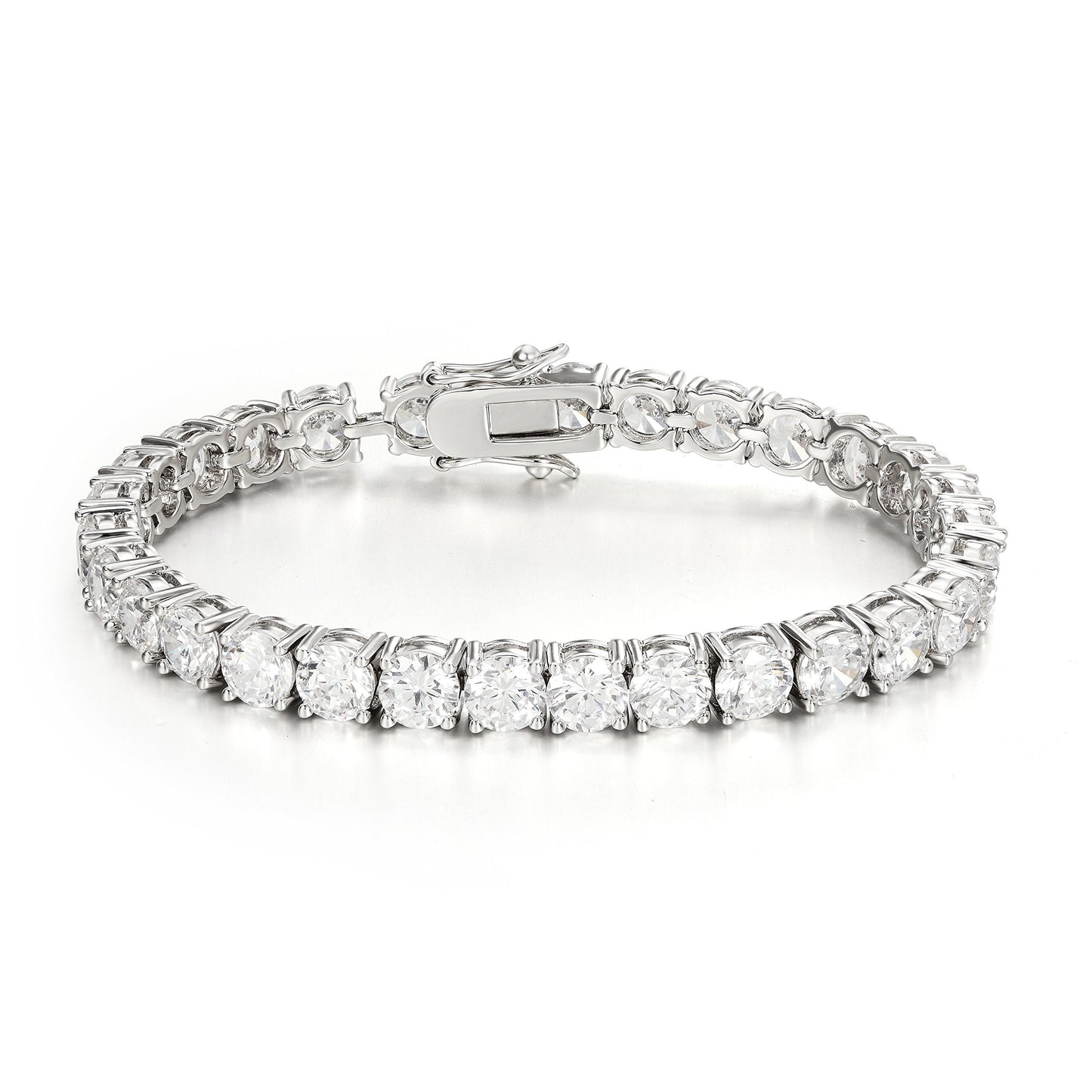 Ananth Jewels Made with Swarovski Zirconia Solitaire Pure Brilliance Bracelet for Women (Metal : Alloy)