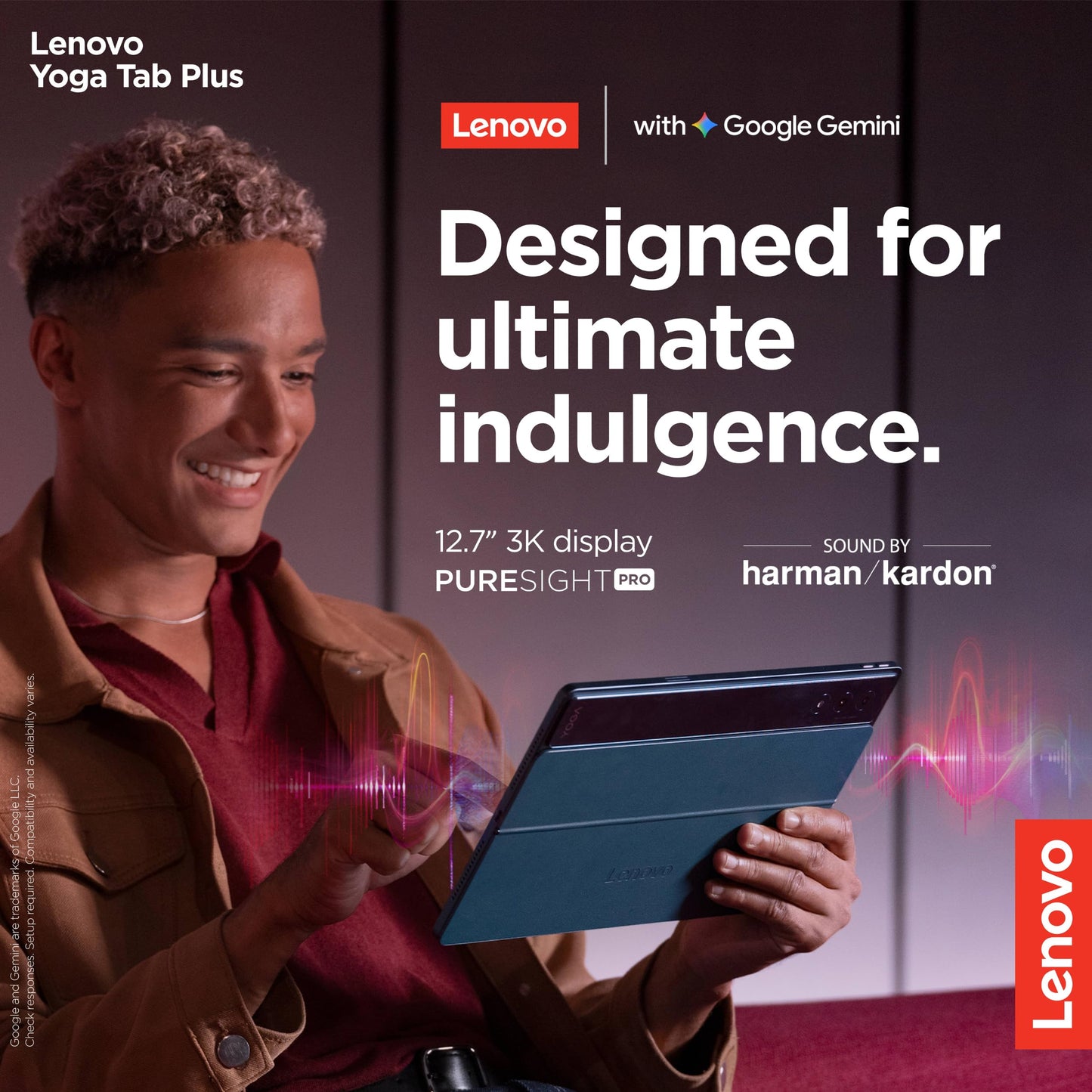 Lenovo Yoga Tab Plus Smartchoice AI Tablet with Pen + Keyboard |12.7" Display, 3K Resolution, 144 Hz|16GB RAM, 512GB ROM|Snapdragon 8 Gen 3|10200 mAh|6 Speakers|USB 3.0 with DP-Out|1Year ADP Free|Teal