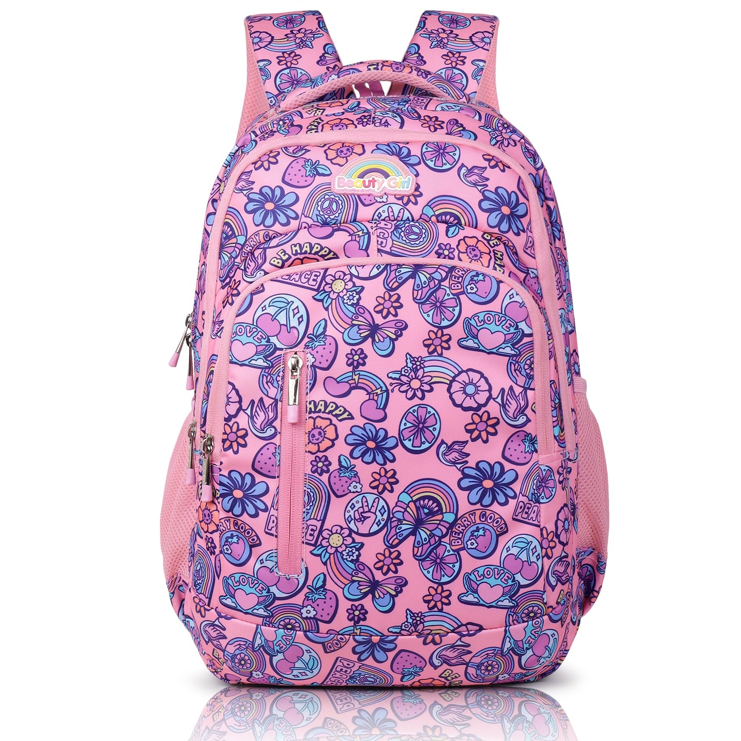 BEAUTY GIRLS BY HOTSHOT |SCHOOL BAG|COLLEGE BACKPACK|TUTION BAG|FOR GIRLS & WOMEN|18 INCH|32 L WATER RESISTANT |SCHOOL BAG FOR GIRLS