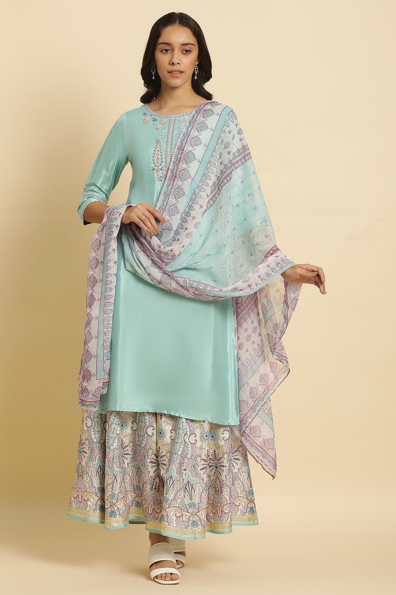 W Strechable Divided Skirts for Women | Culottes for Women | W for Woman