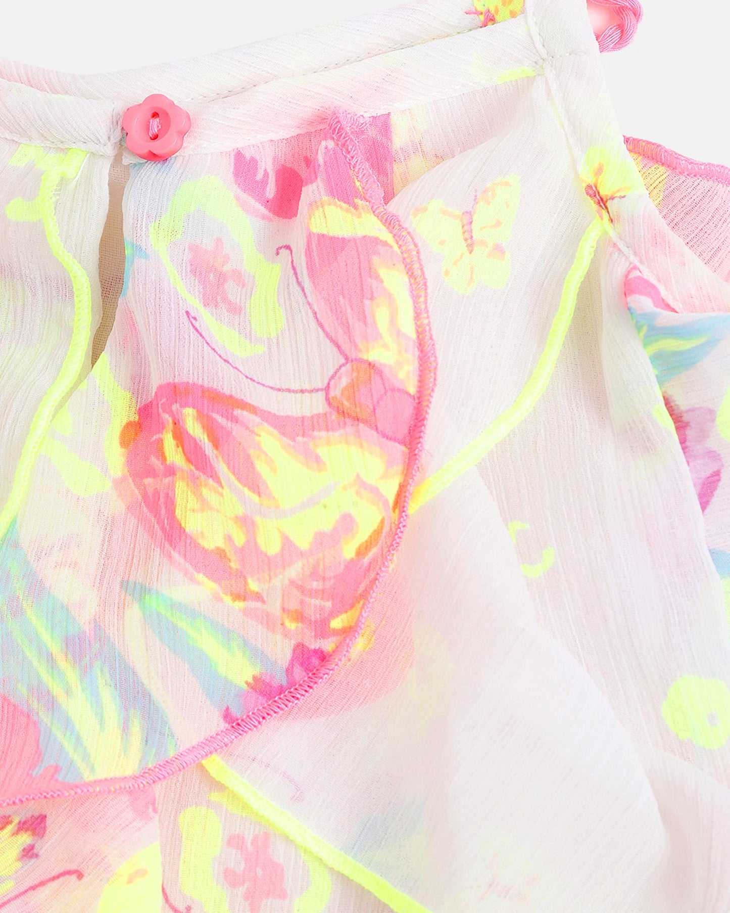 nauti nati Girl's Polyester Strapless Mini Dress (NN301-045-18-24M_Multicolour