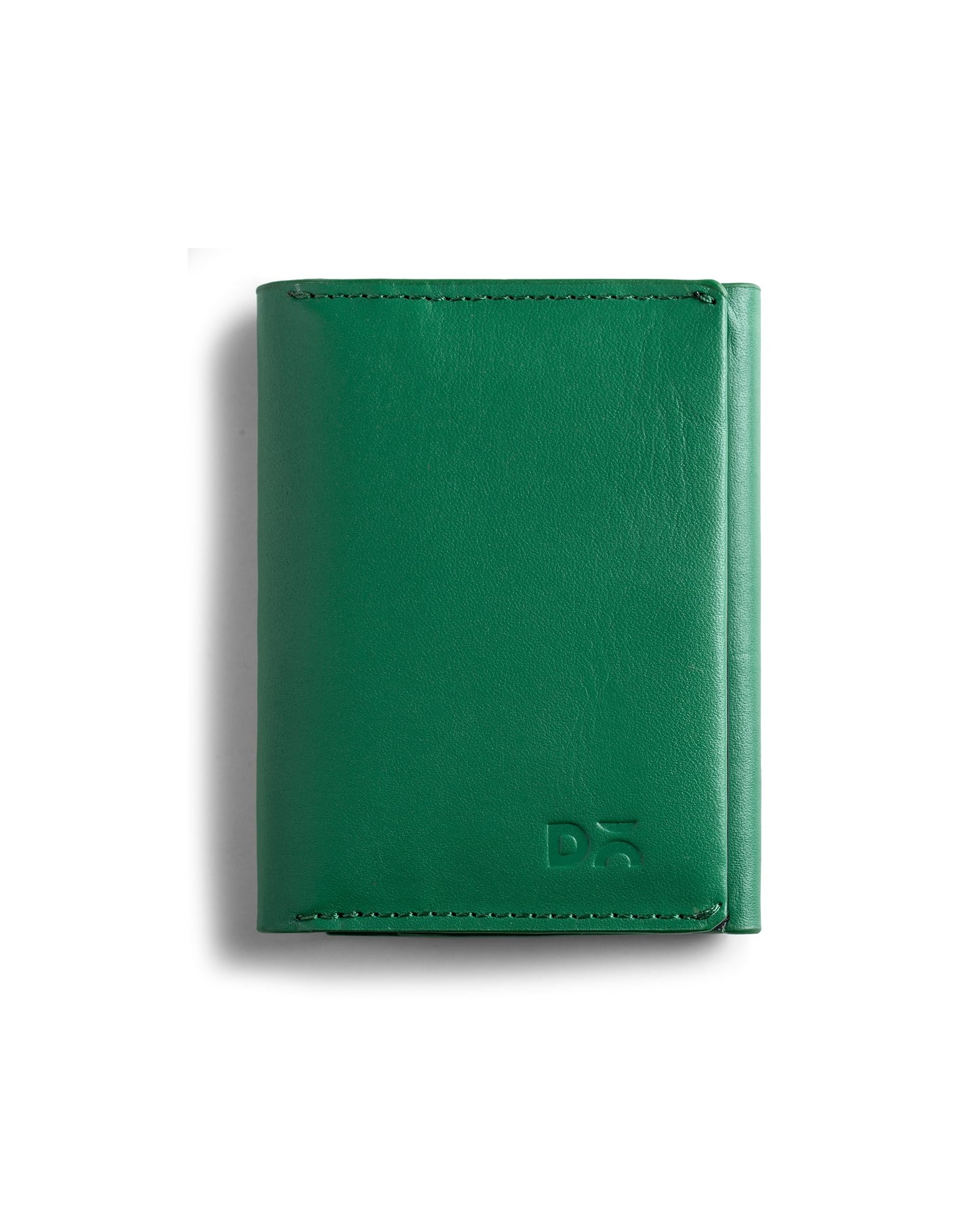DailyObjects Green Even Wrap Card Wallet | Men Women | Premium Design | Full-Grain Leather | Handcrafted | Card Holder | 8 Cards Slots | Dual-Tone Colorways | Magnetic Closure