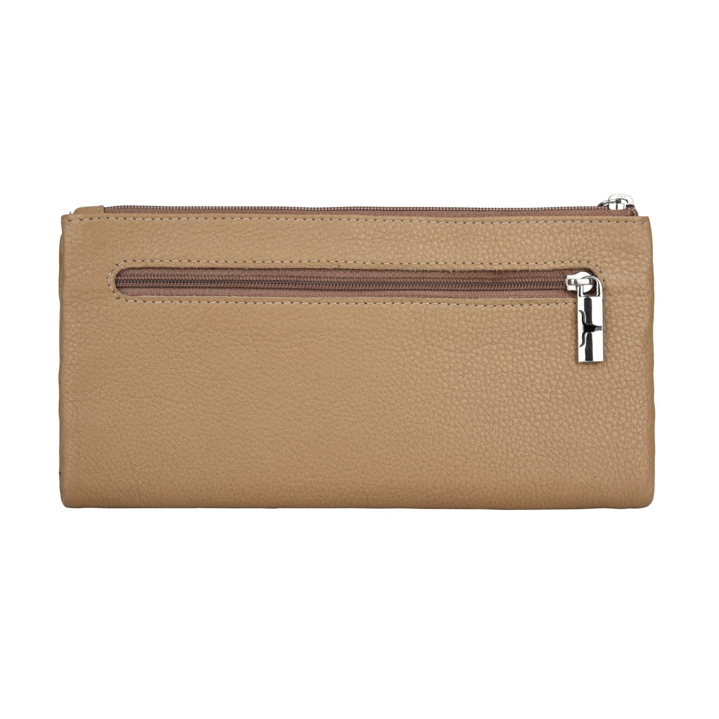 URBAN FOREST Fiona Beige Leather Wallet for Women
