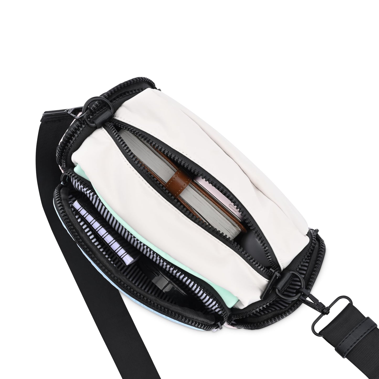 Fastrack Nylon Navigator Crossbody Sling | Nylon Women's Handbags | Sling for Casual Carry